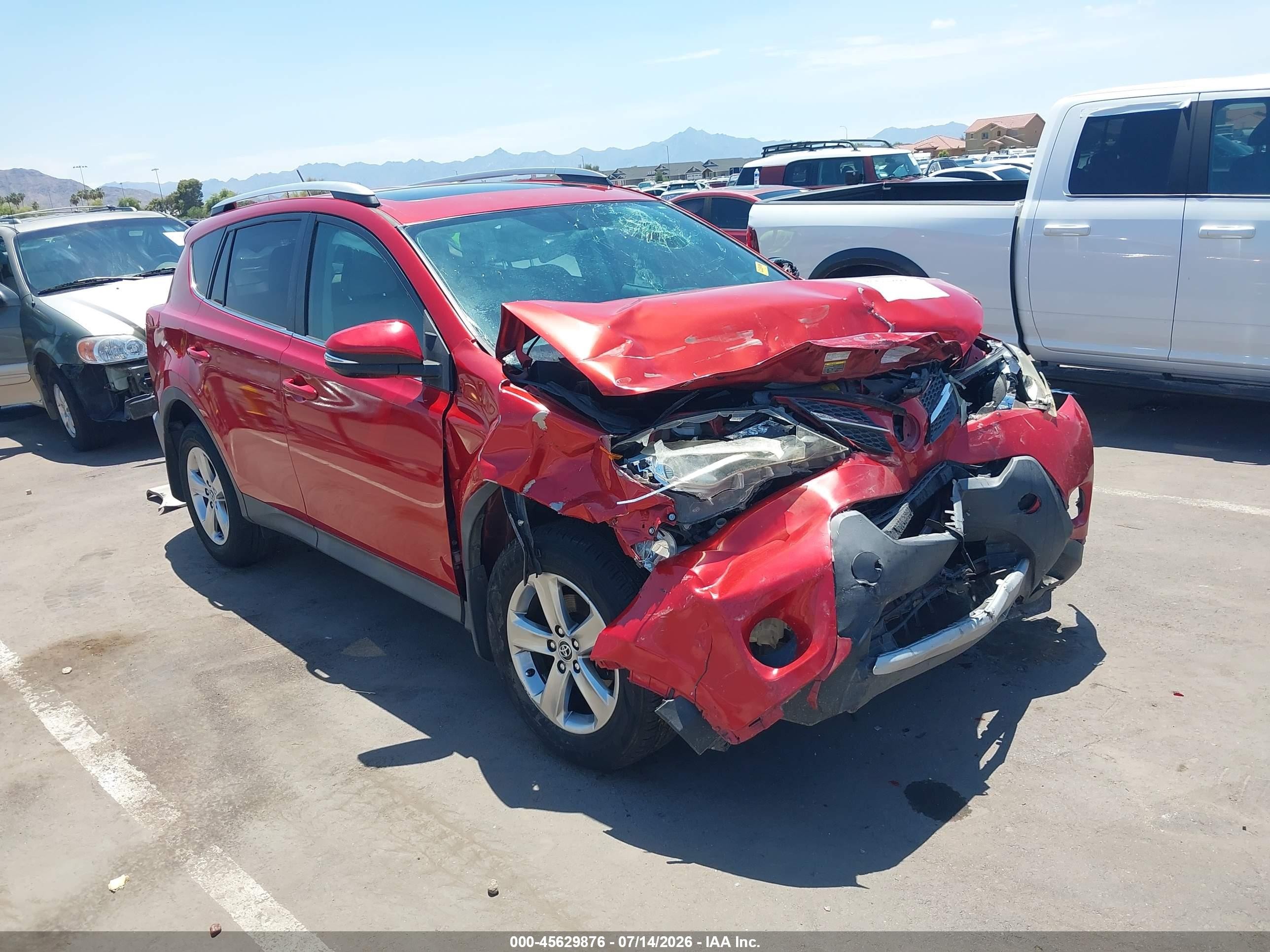 2015 Toyota Rav4 Xle Red vin: 2T3WFREV0FW223449