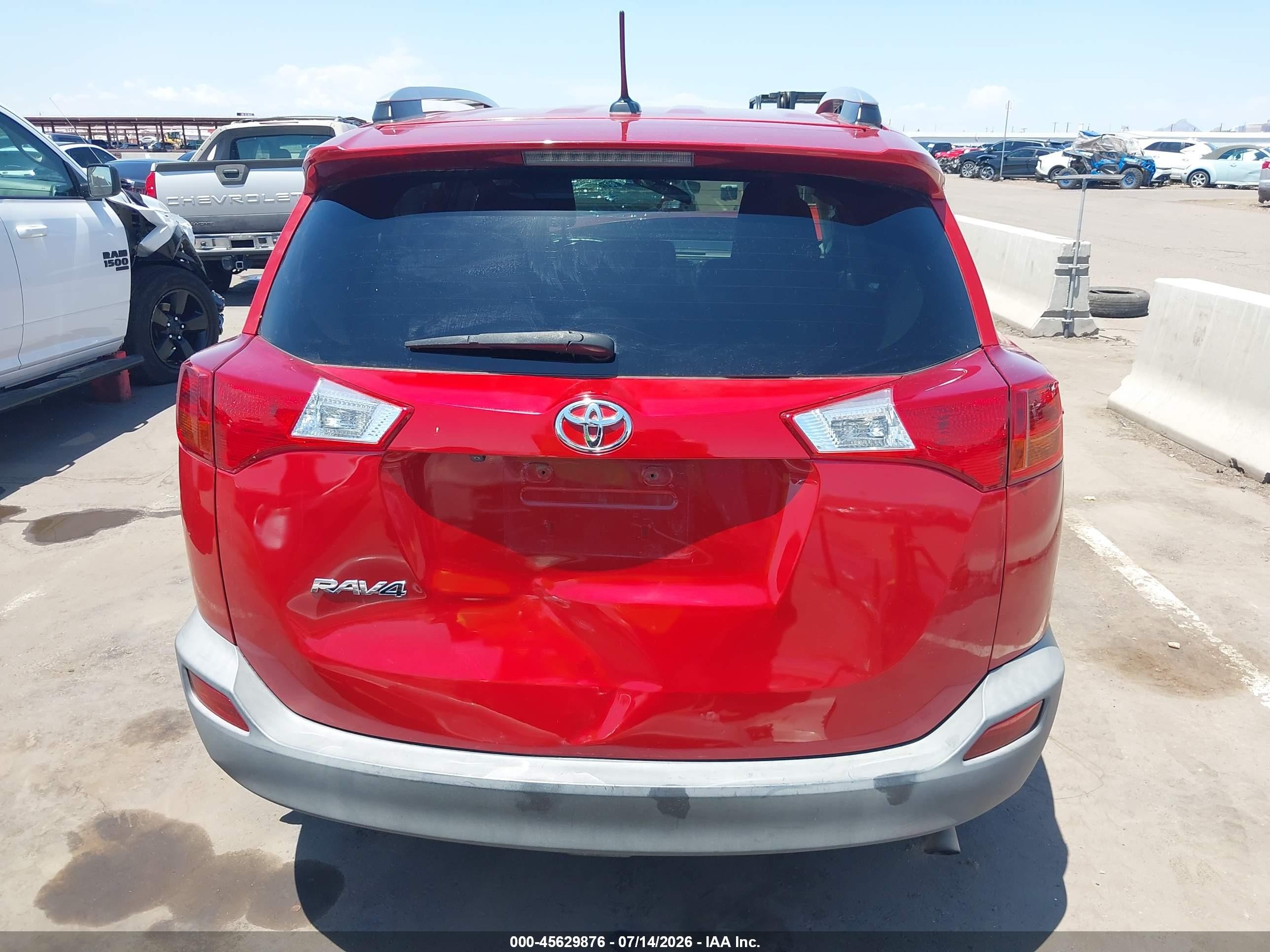 2015 Toyota Rav4 Xle Red vin: 2T3WFREV0FW223449