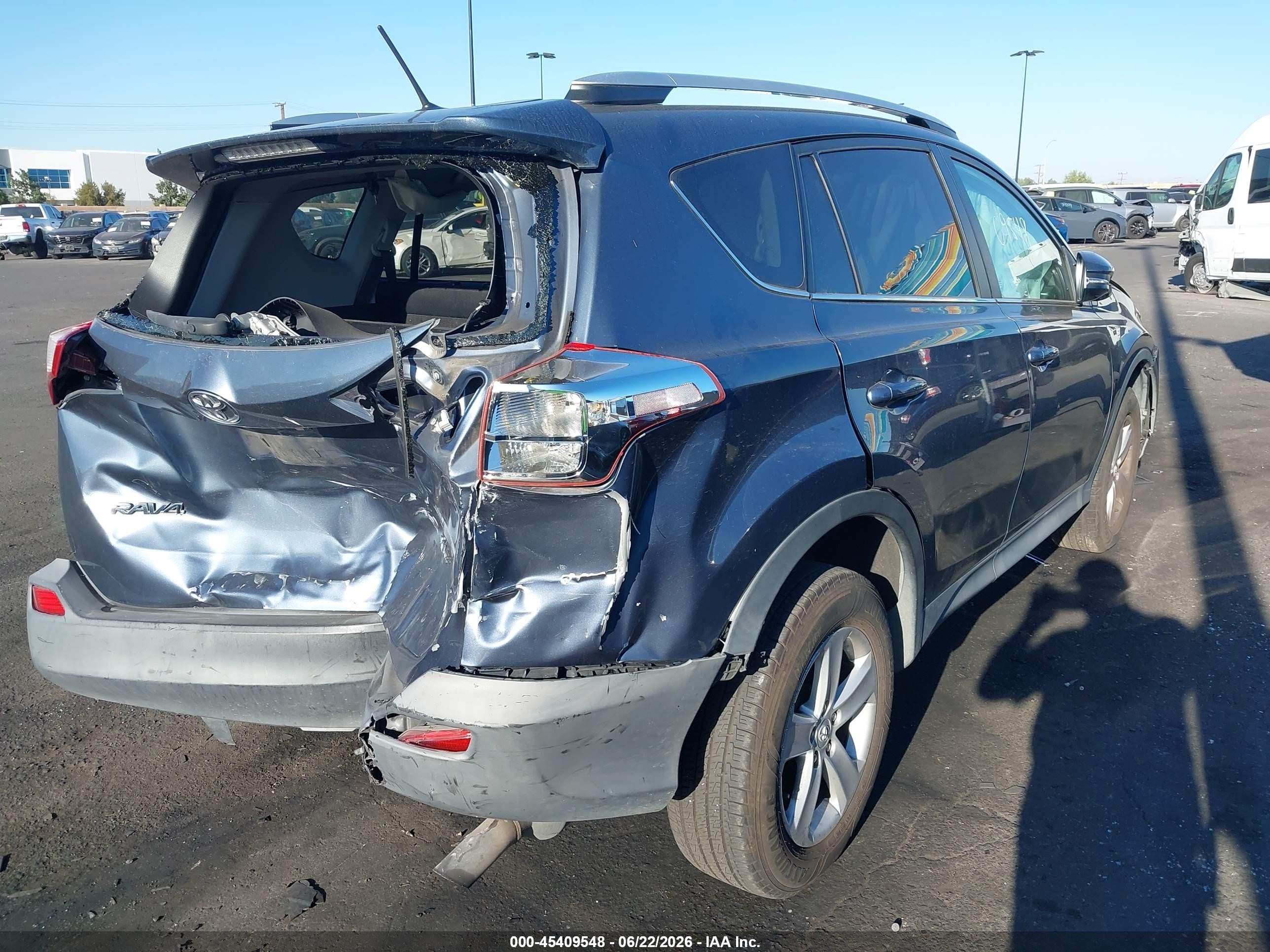 2013 Toyota Rav4 Xle Blue vin: 2T3WFREV1DW025587