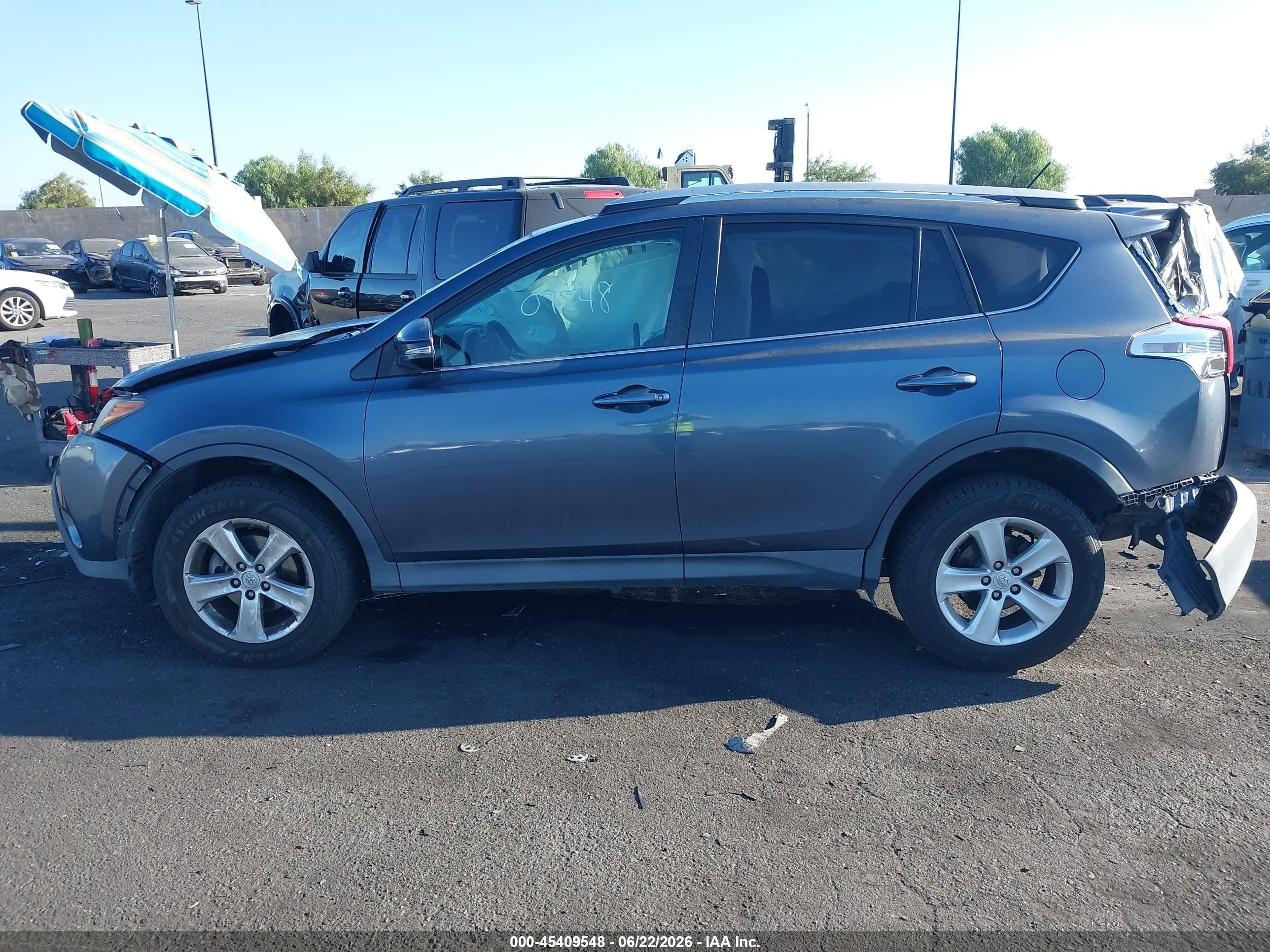 2013 Toyota Rav4 Xle Blue vin: 2T3WFREV1DW025587