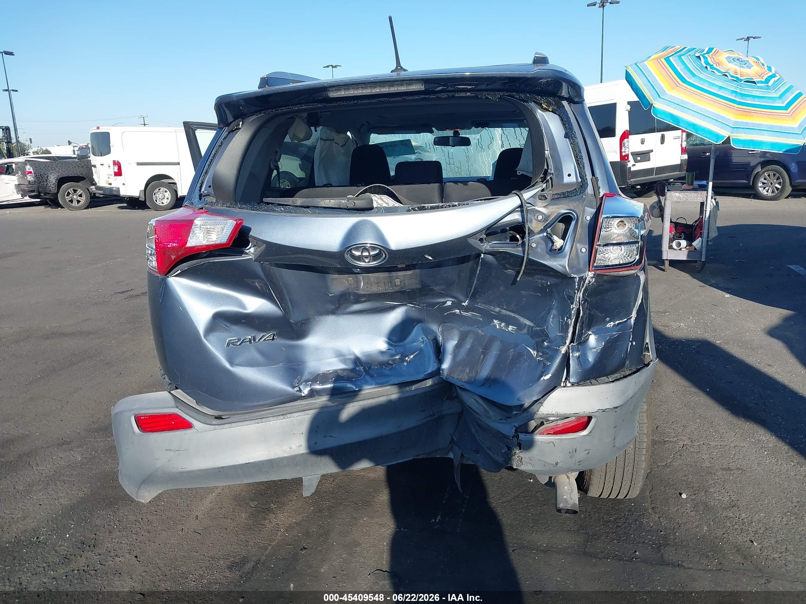 2013 Toyota Rav4 Xle Blue vin: 2T3WFREV1DW025587