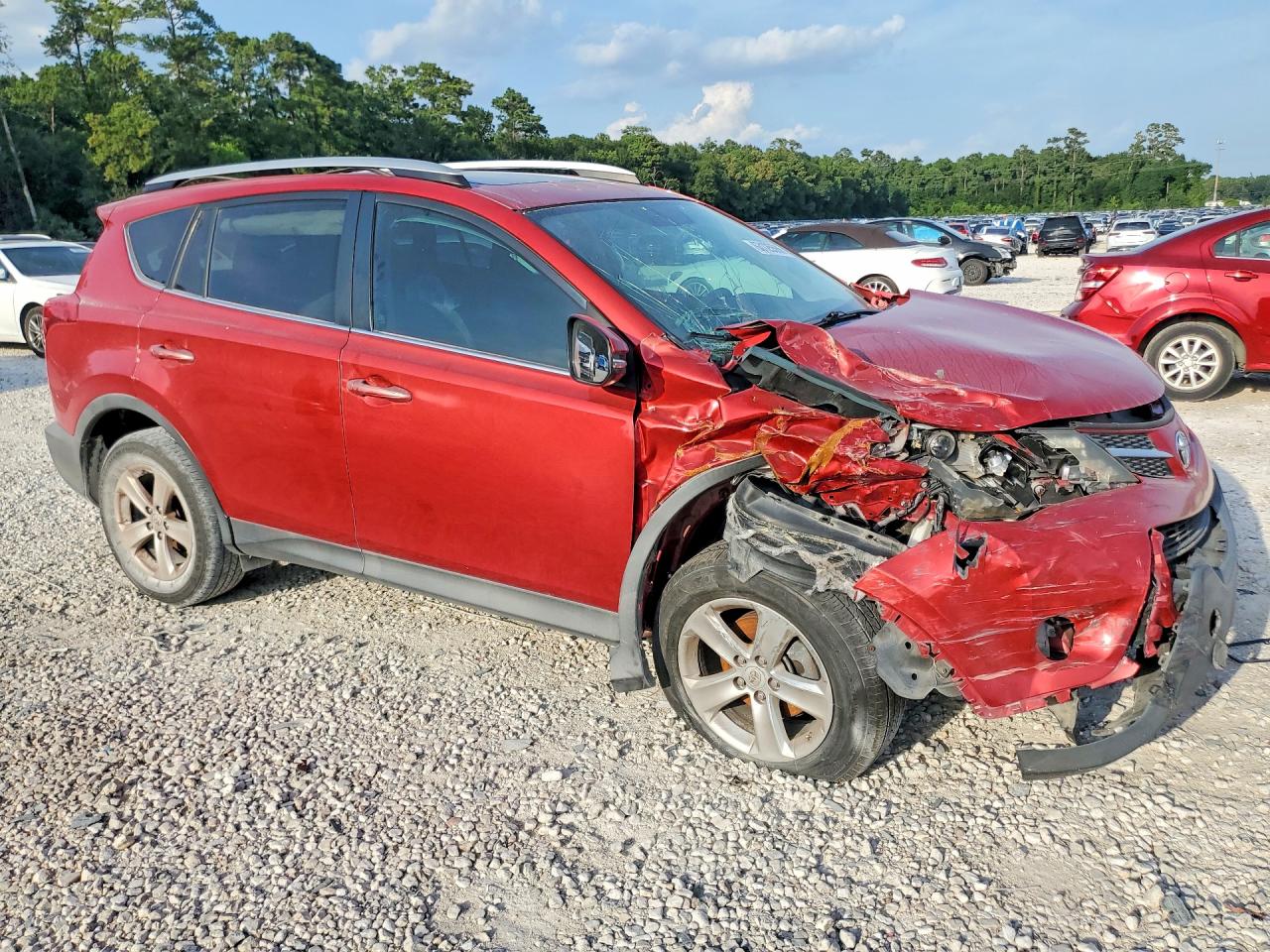 2013 Toyota Rav4 Xle Red vin: 2T3WFREV1DW072215