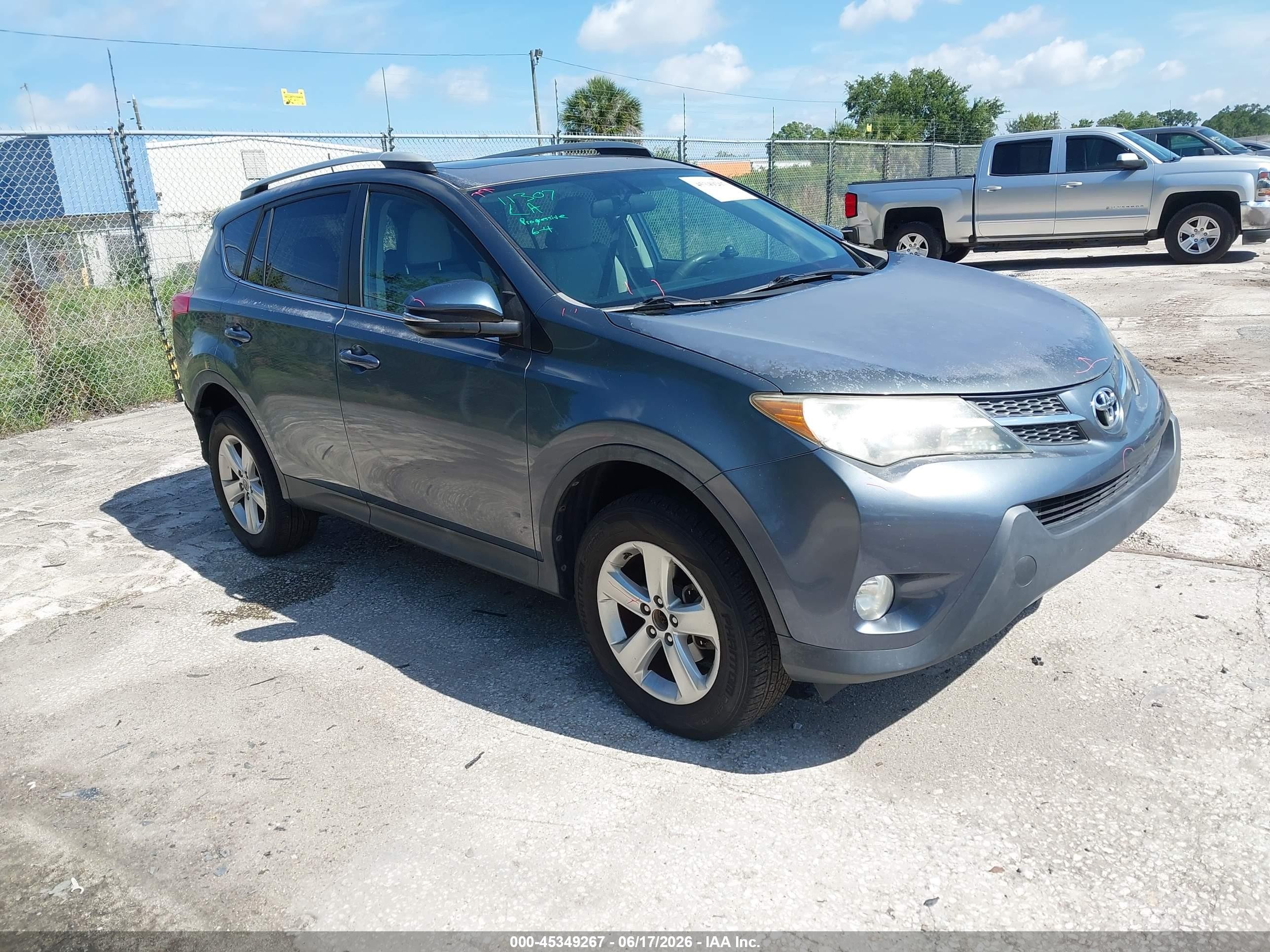 2014 Toyota Rav4 Xle Gray vin: 2T3WFREV1EW082552