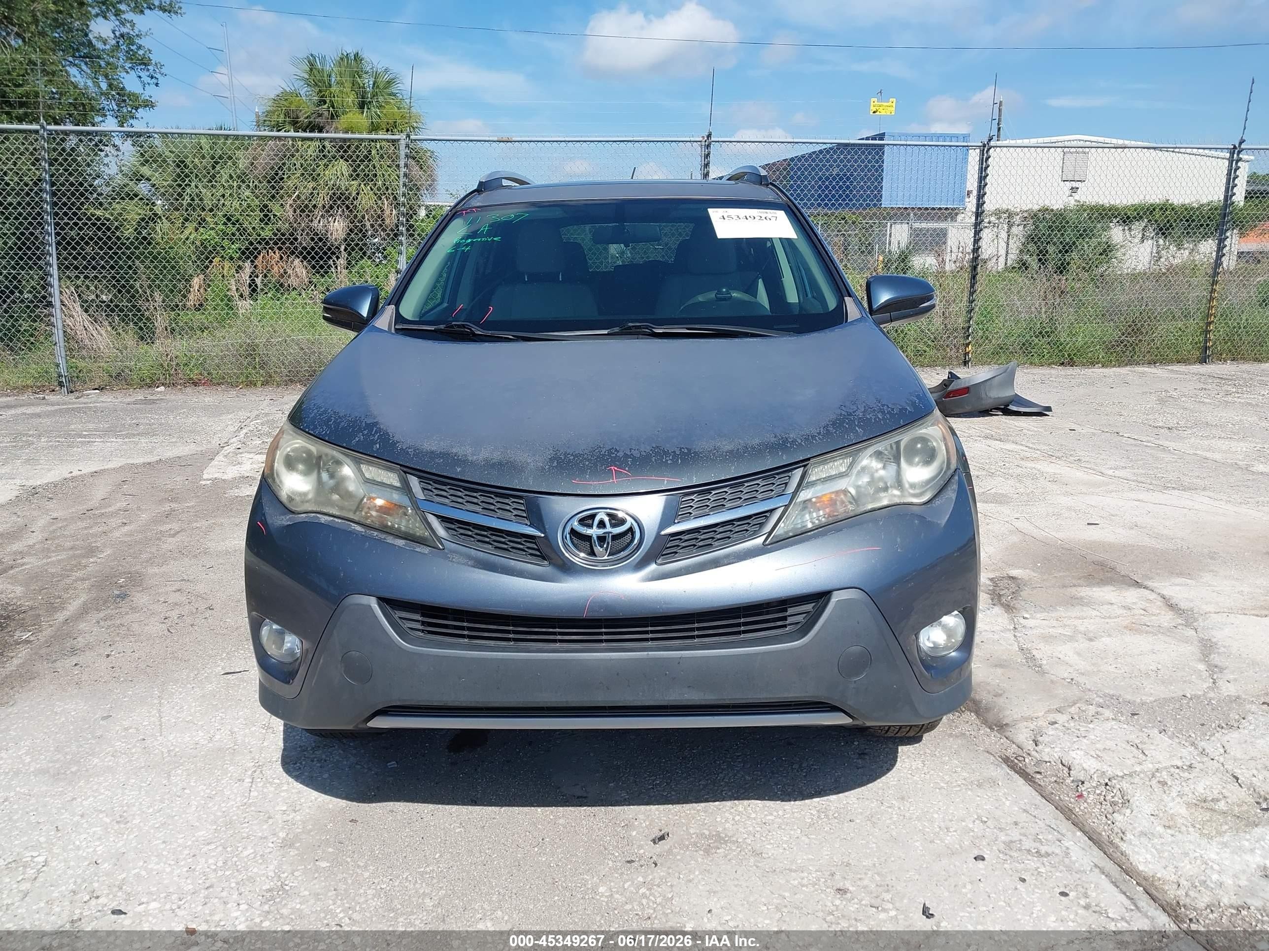 2014 Toyota Rav4 Xle Gray vin: 2T3WFREV1EW082552