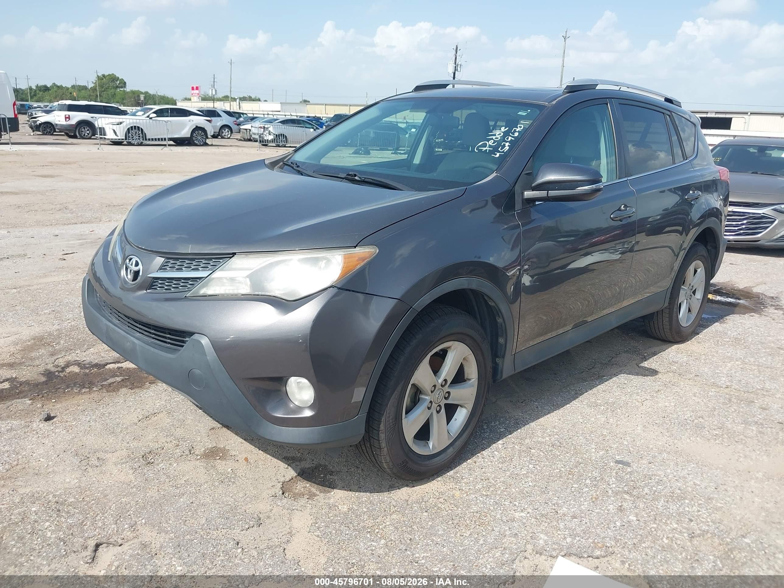 2014 Toyota Rav4 Xle Gray vin: 2T3WFREV1EW097844