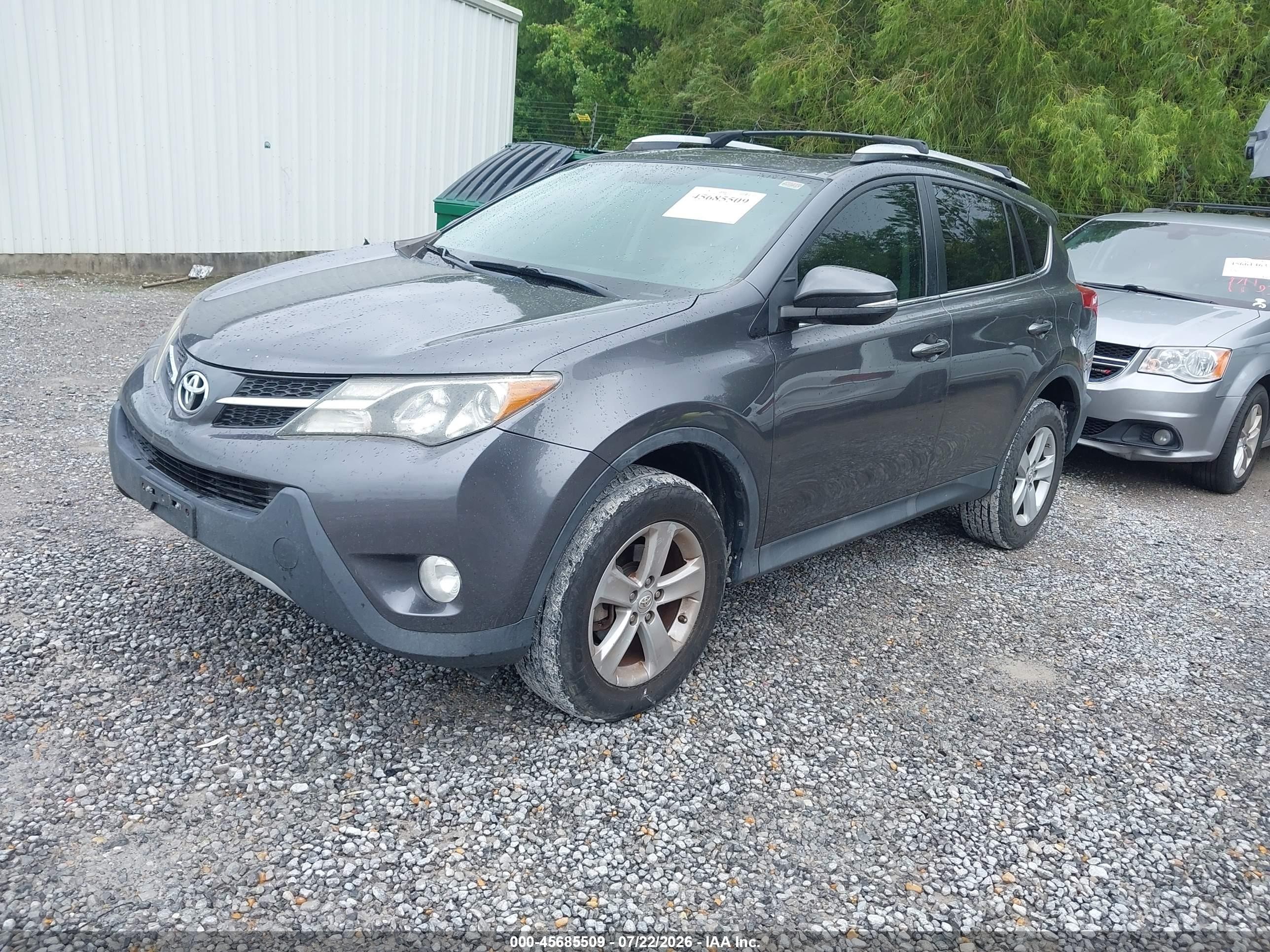 2014 Toyota Rav4 Xle Серый vin: 2T3WFREV1EW105523