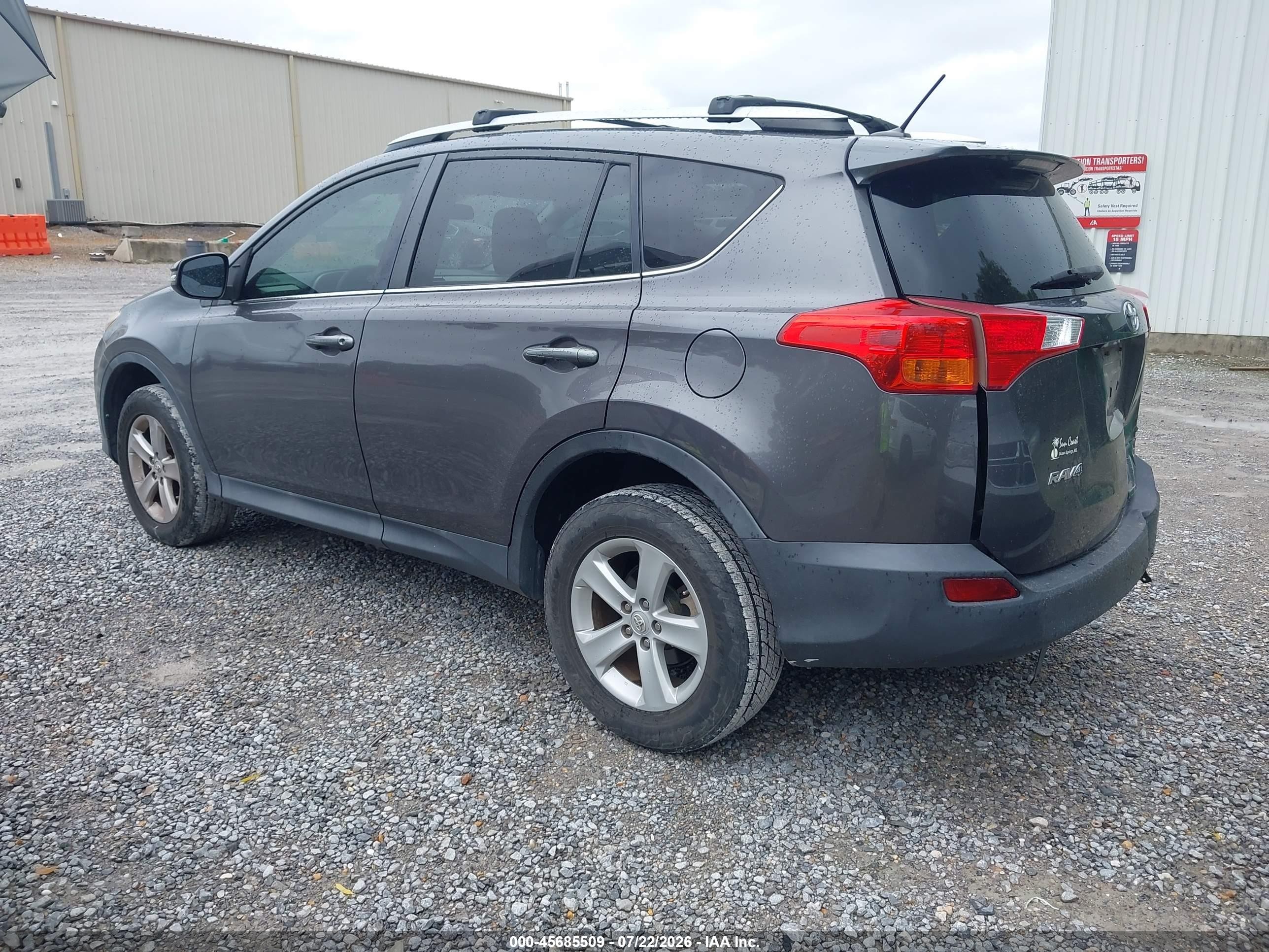 2014 Toyota Rav4 Xle Серый vin: 2T3WFREV1EW105523