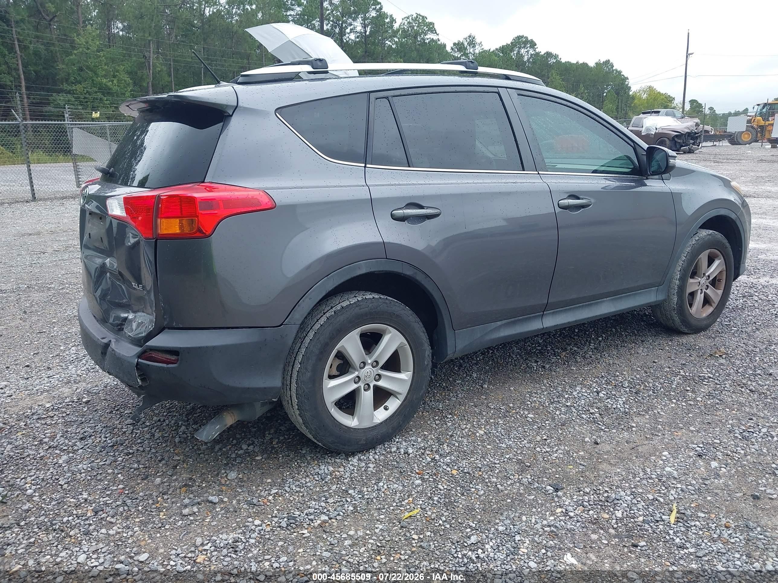 2014 Toyota Rav4 Xle Серый vin: 2T3WFREV1EW105523