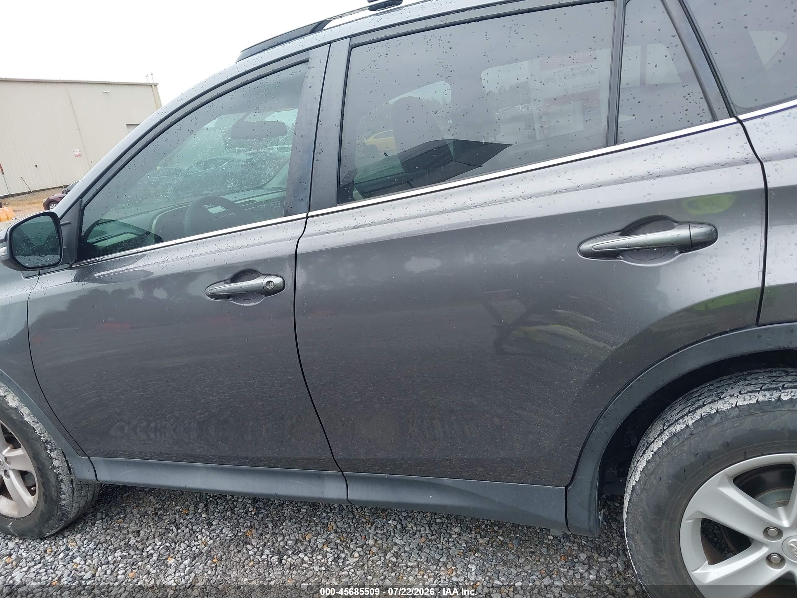 2014 Toyota Rav4 Xle Серый vin: 2T3WFREV1EW105523