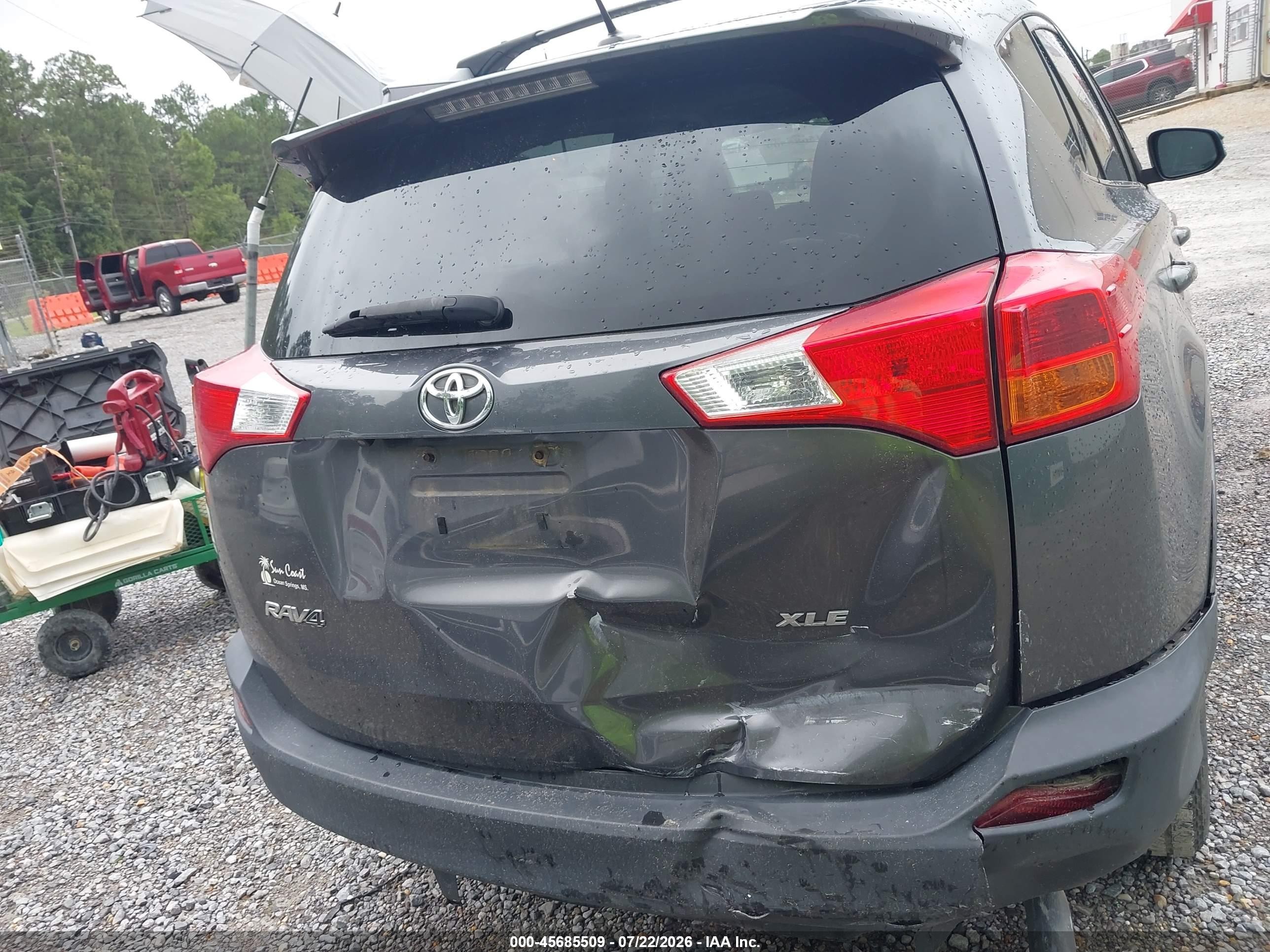 2014 Toyota Rav4 Xle Серый vin: 2T3WFREV1EW105523