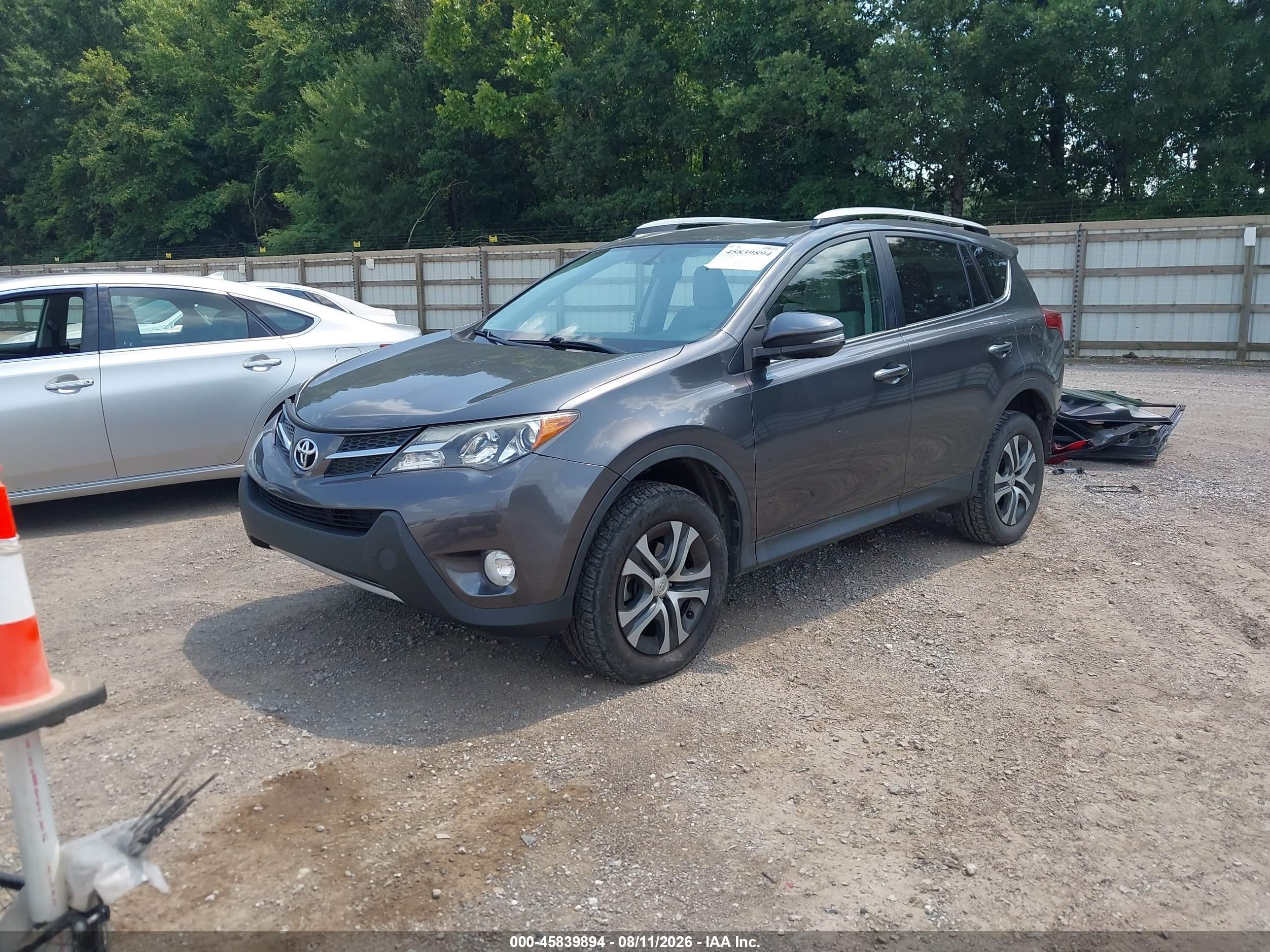 2014 Toyota Rav4 Xle Gray vin: 2T3WFREV1EW105540