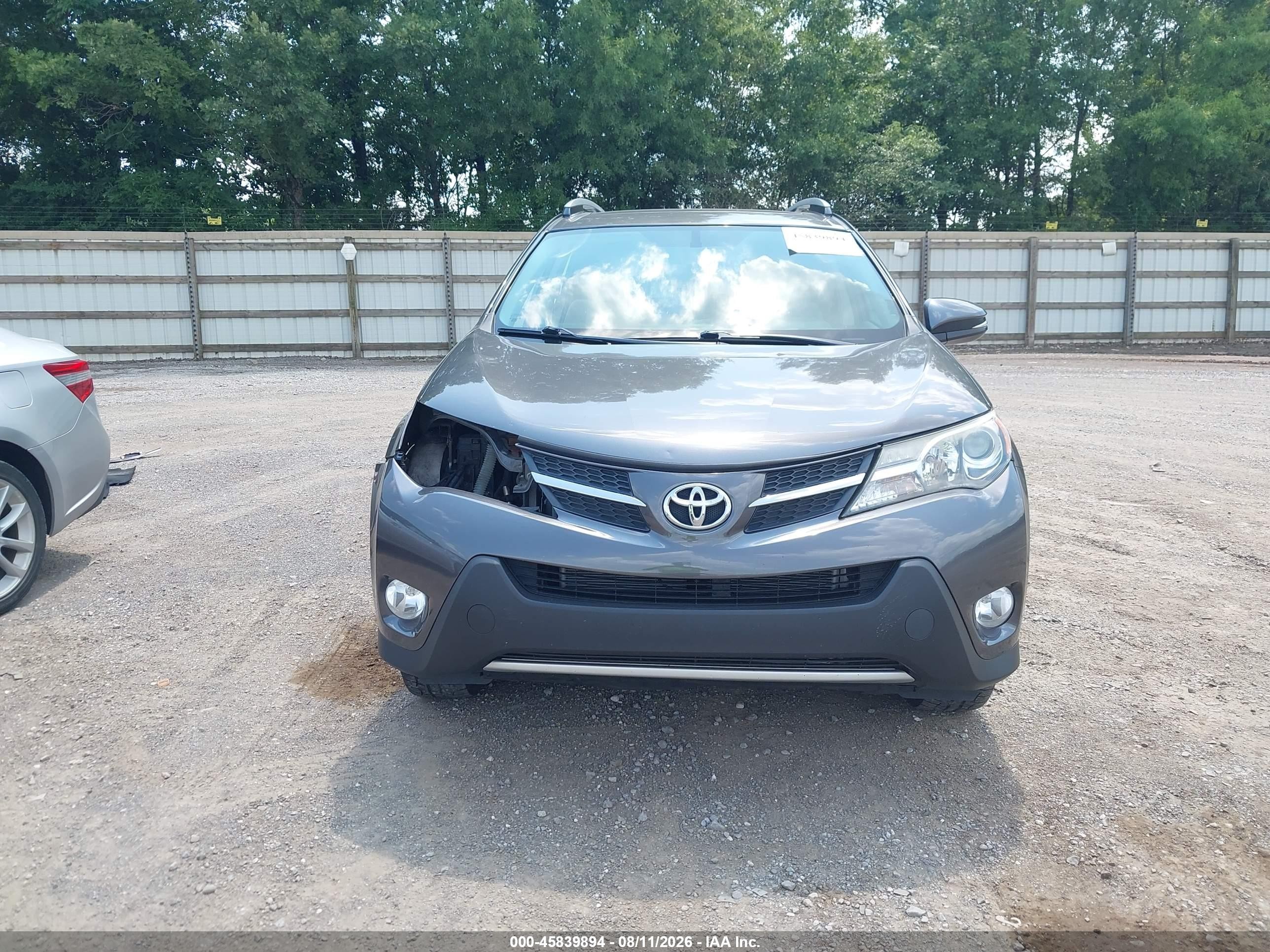 2014 Toyota Rav4 Xle Gray vin: 2T3WFREV1EW105540