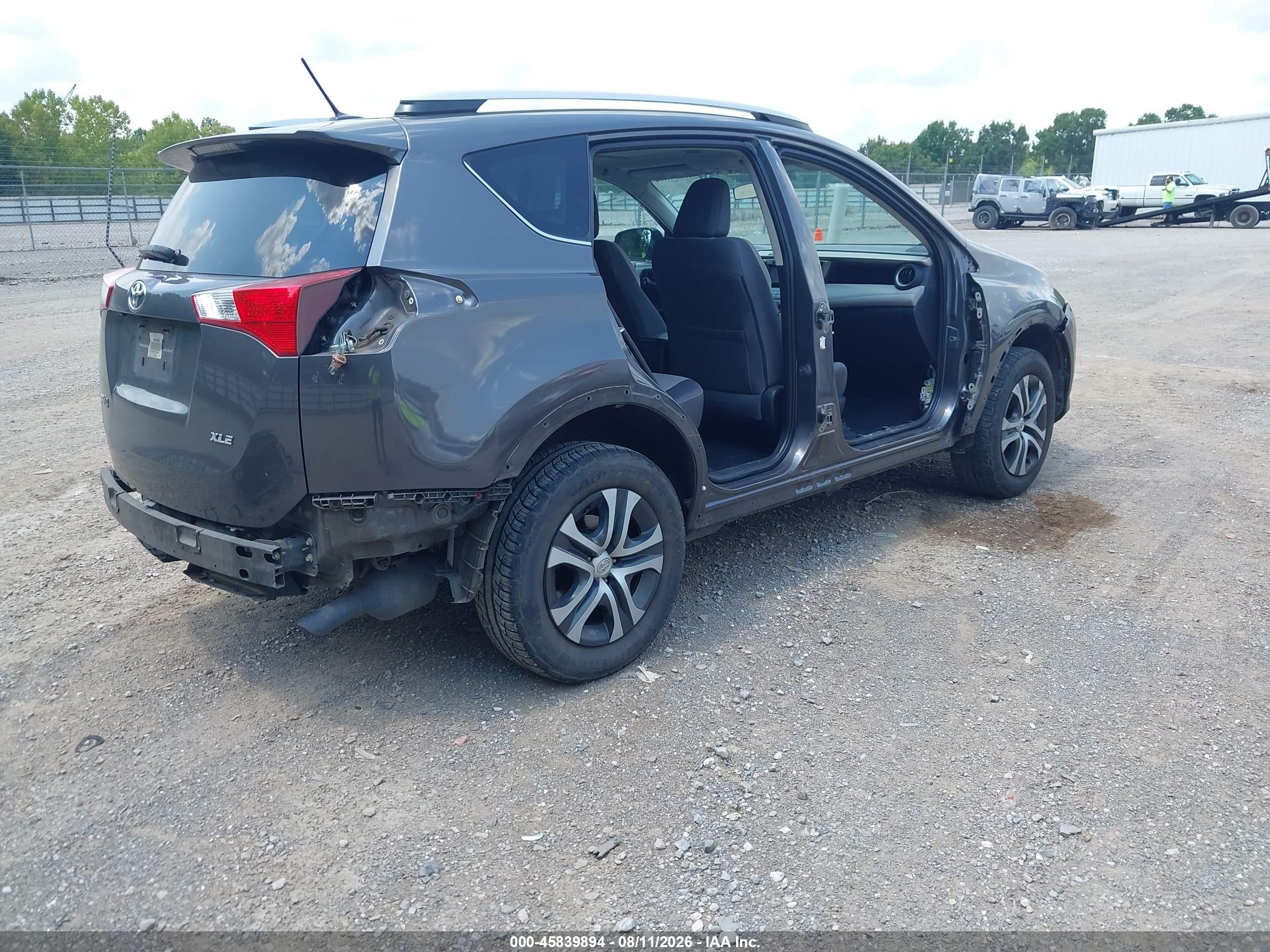 2014 Toyota Rav4 Xle Gray vin: 2T3WFREV1EW105540