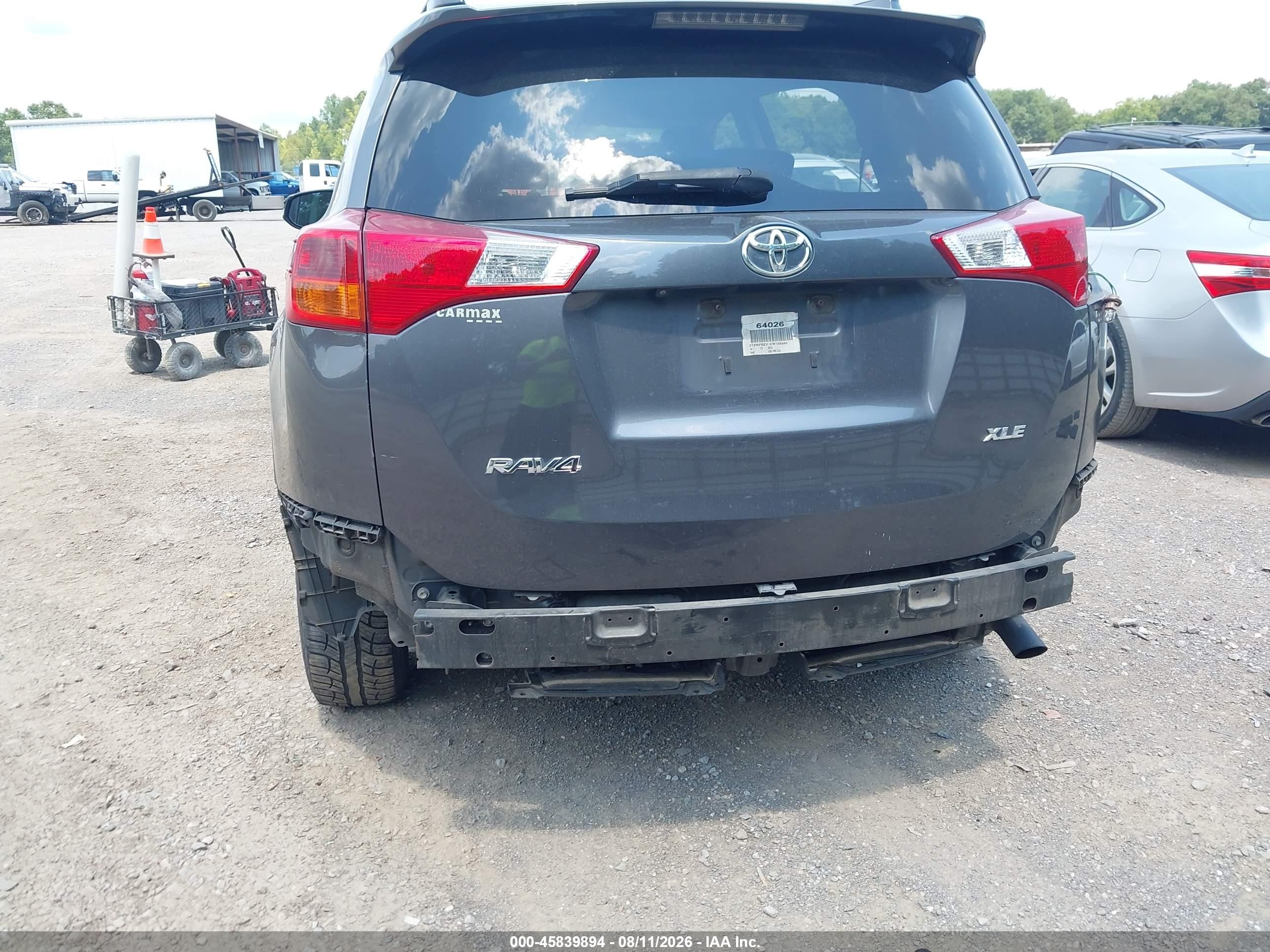 2014 Toyota Rav4 Xle Gray vin: 2T3WFREV1EW105540