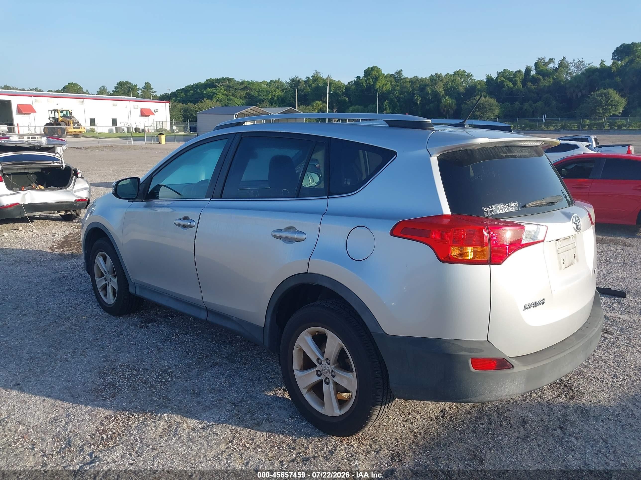 2014 Toyota Rav4 Xle Silver vin: 2T3WFREV1EW110754