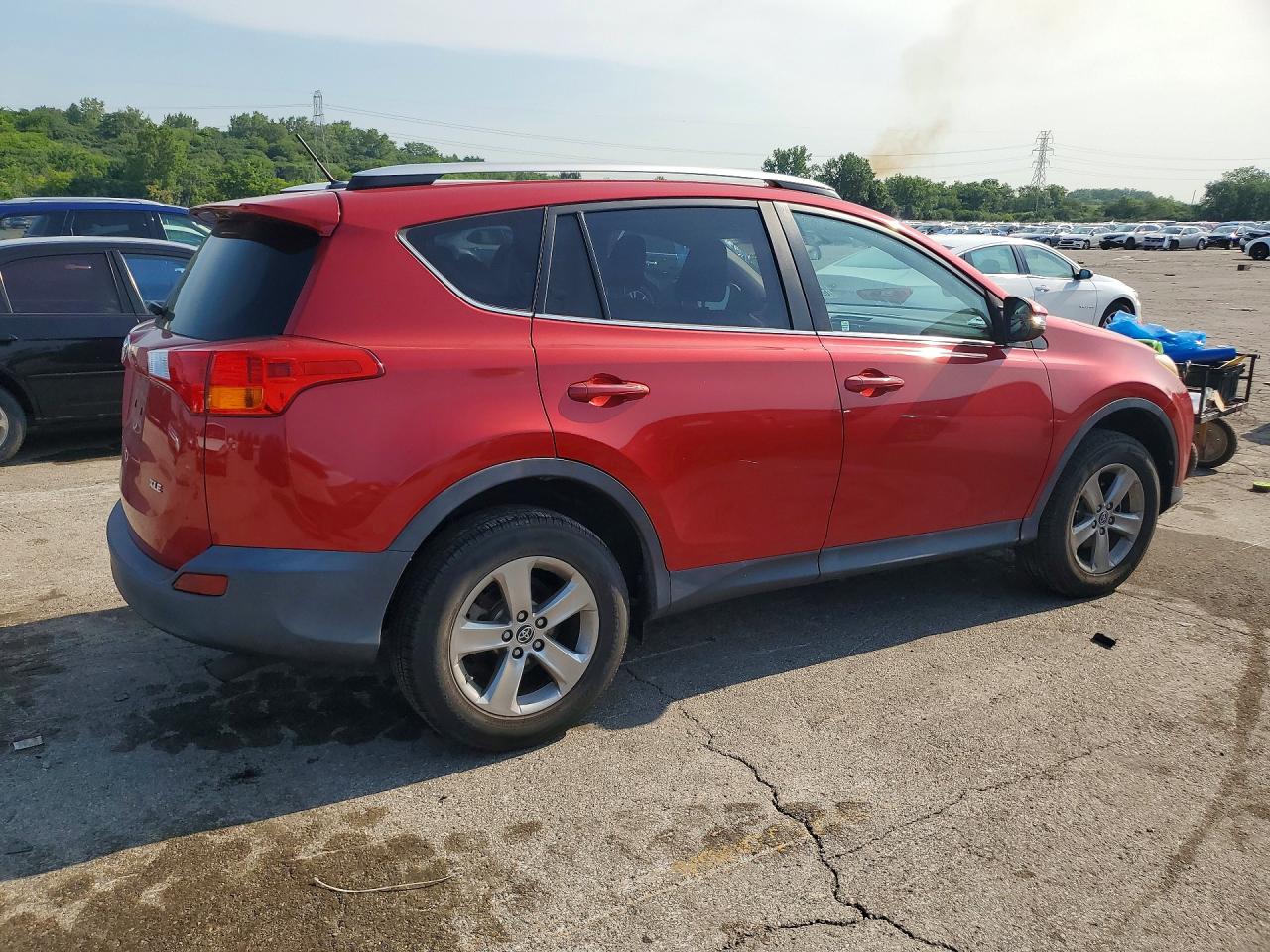 2015 Toyota Rav4 Xle Бордовый vin: 2T3WFREV1FW145392