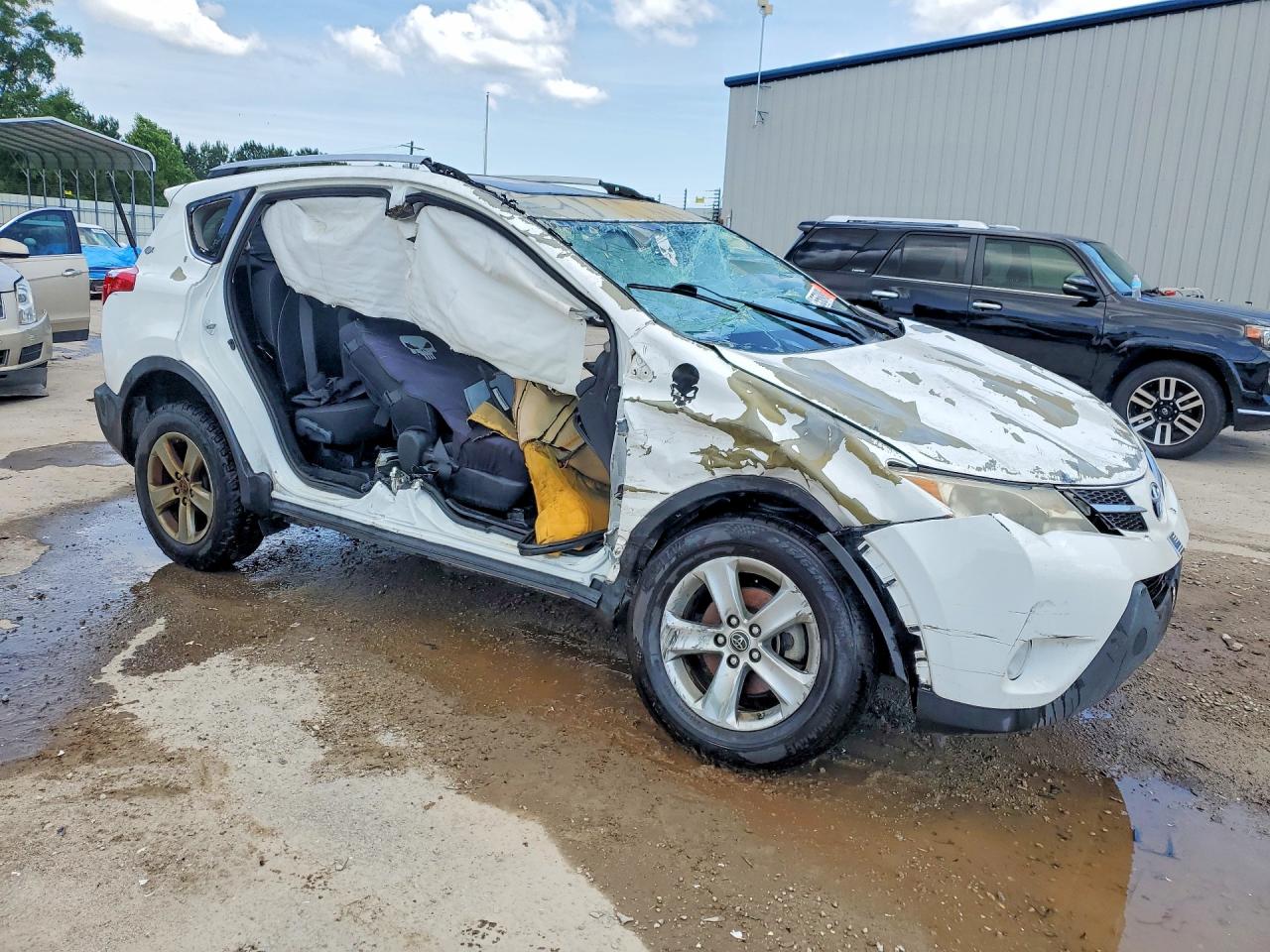 2015 Toyota Rav4 Xle White vin: 2T3WFREV1FW215053
