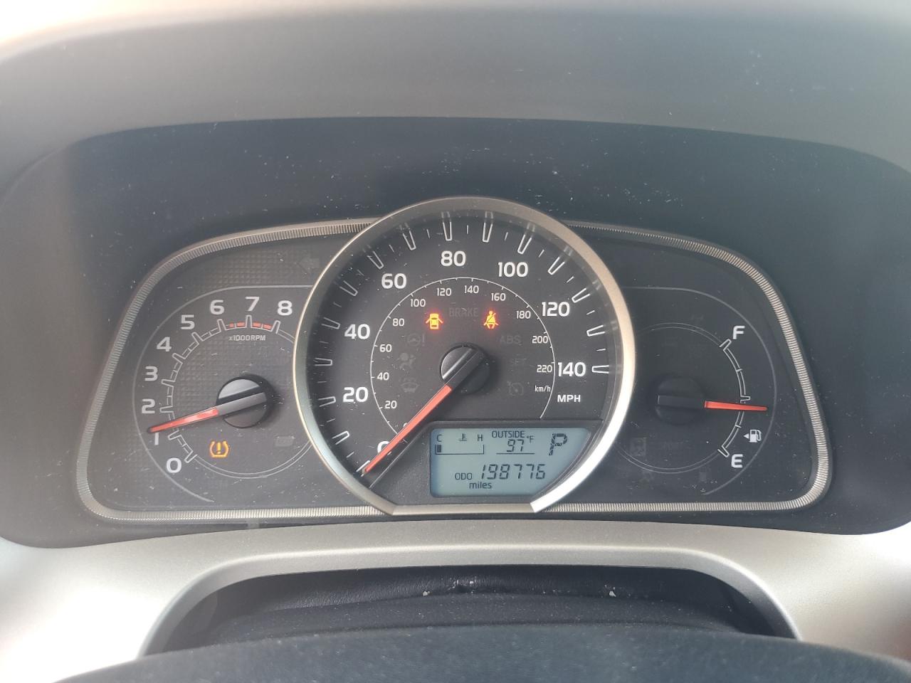 2013 Toyota Rav4 Xle Black vin: 2T3WFREV2DW011147 Damage: Warning - Tire Pressure, On, Unacceptable