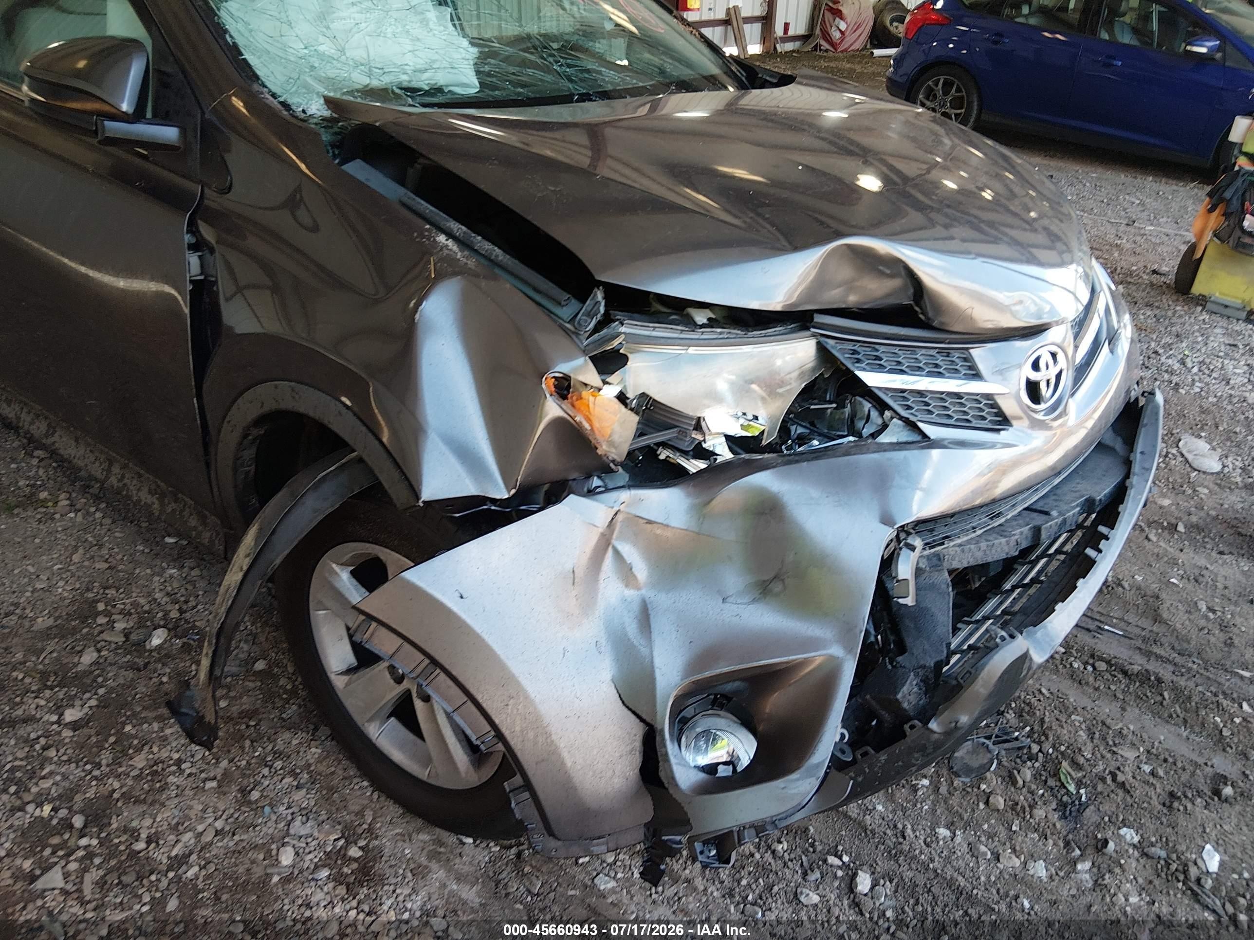 2013 Toyota Rav4 Xle Gray vin: 2T3WFREV2DW046805