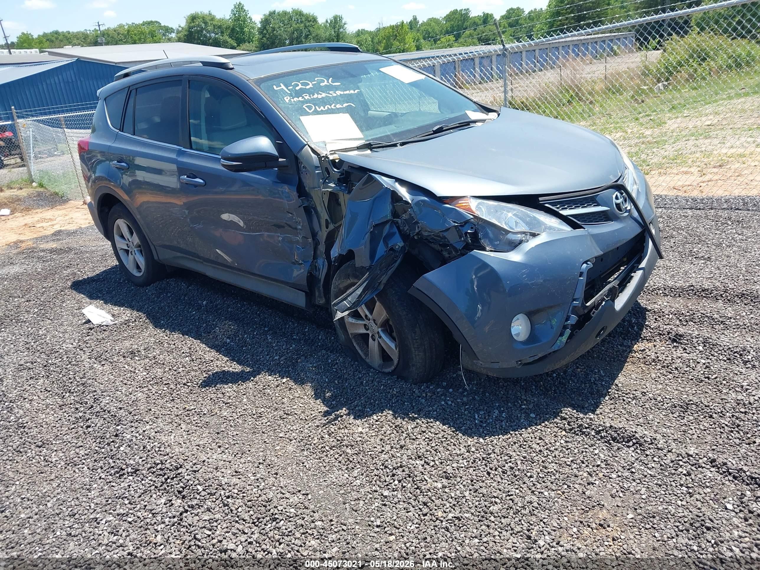 2013 Toyota Rav4 Xle Blue vin: 2T3WFREV2DW047601