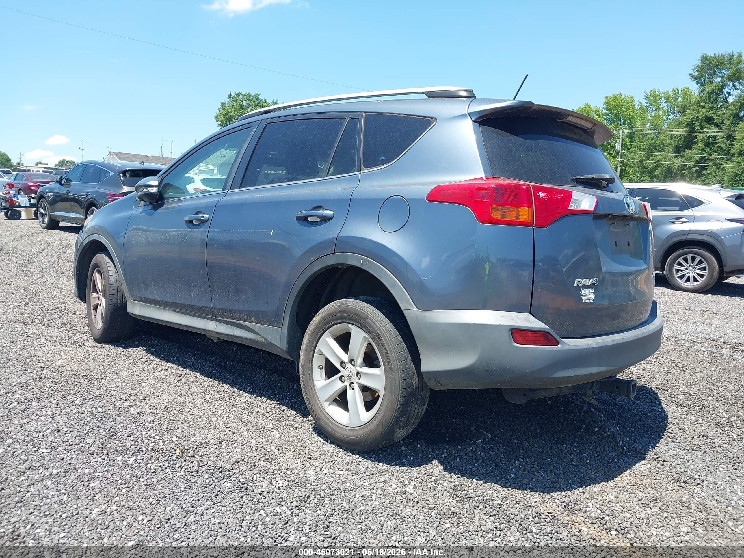 2013 Toyota Rav4 Xle Blue vin: 2T3WFREV2DW047601