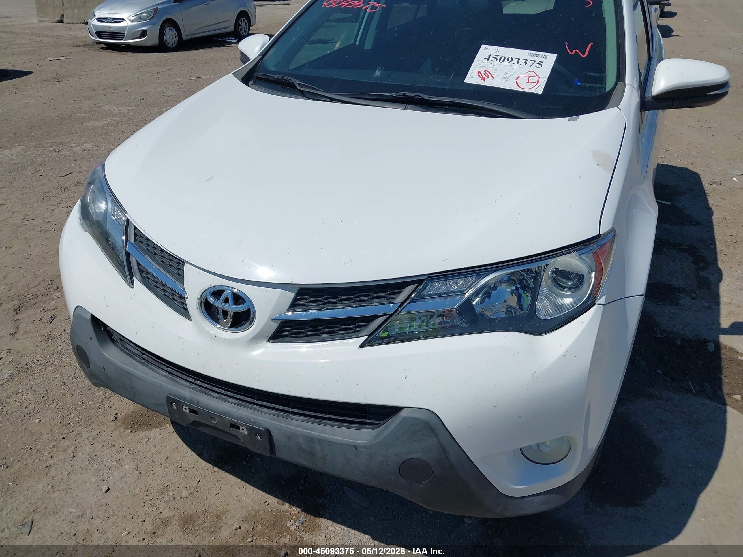 2013 Toyota Rav4 Xle White vin: 2T3WFREV2DW050739