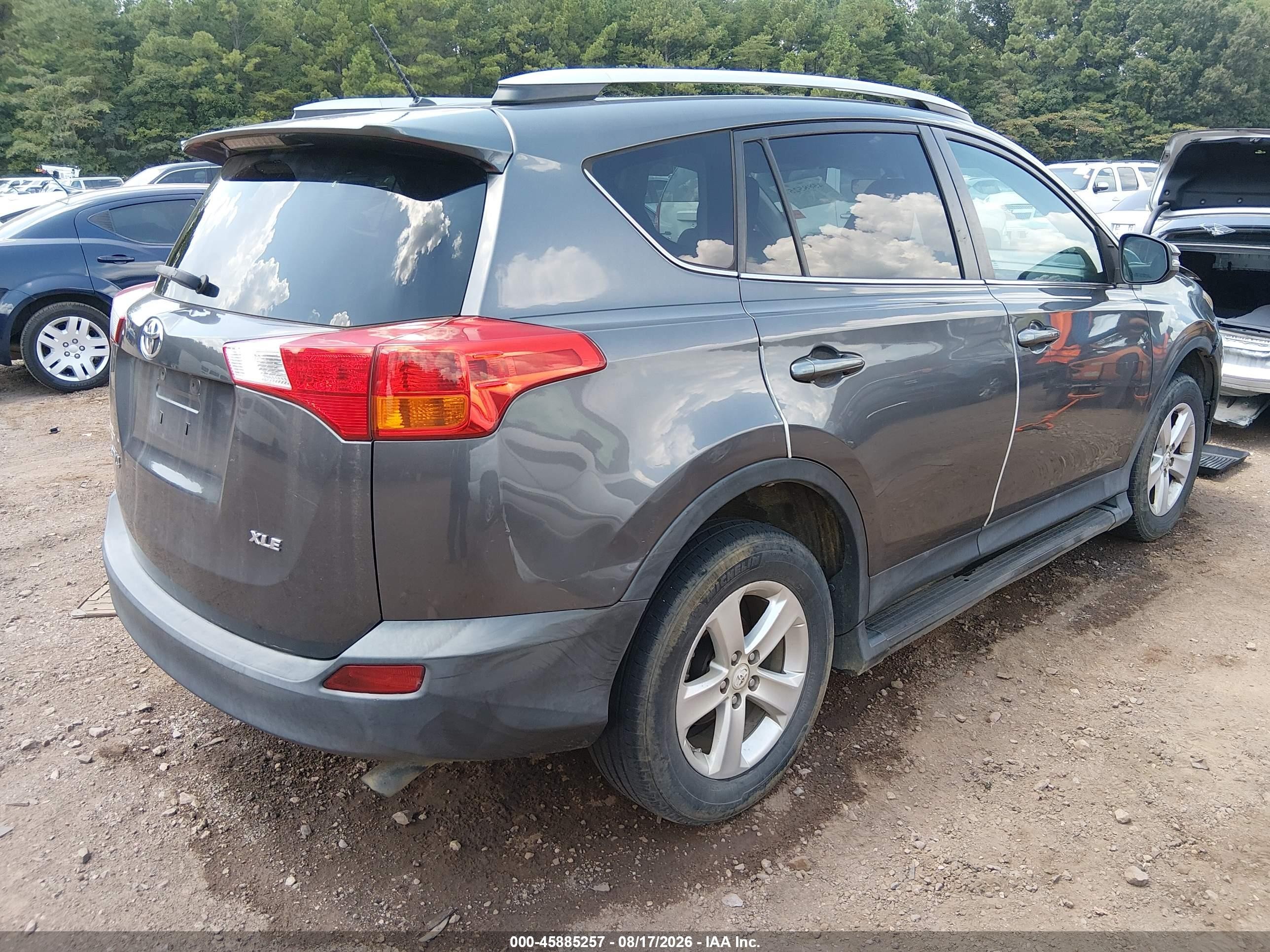 2013 Toyota Rav4 Xle Gray vin: 2T3WFREV2DW056508
