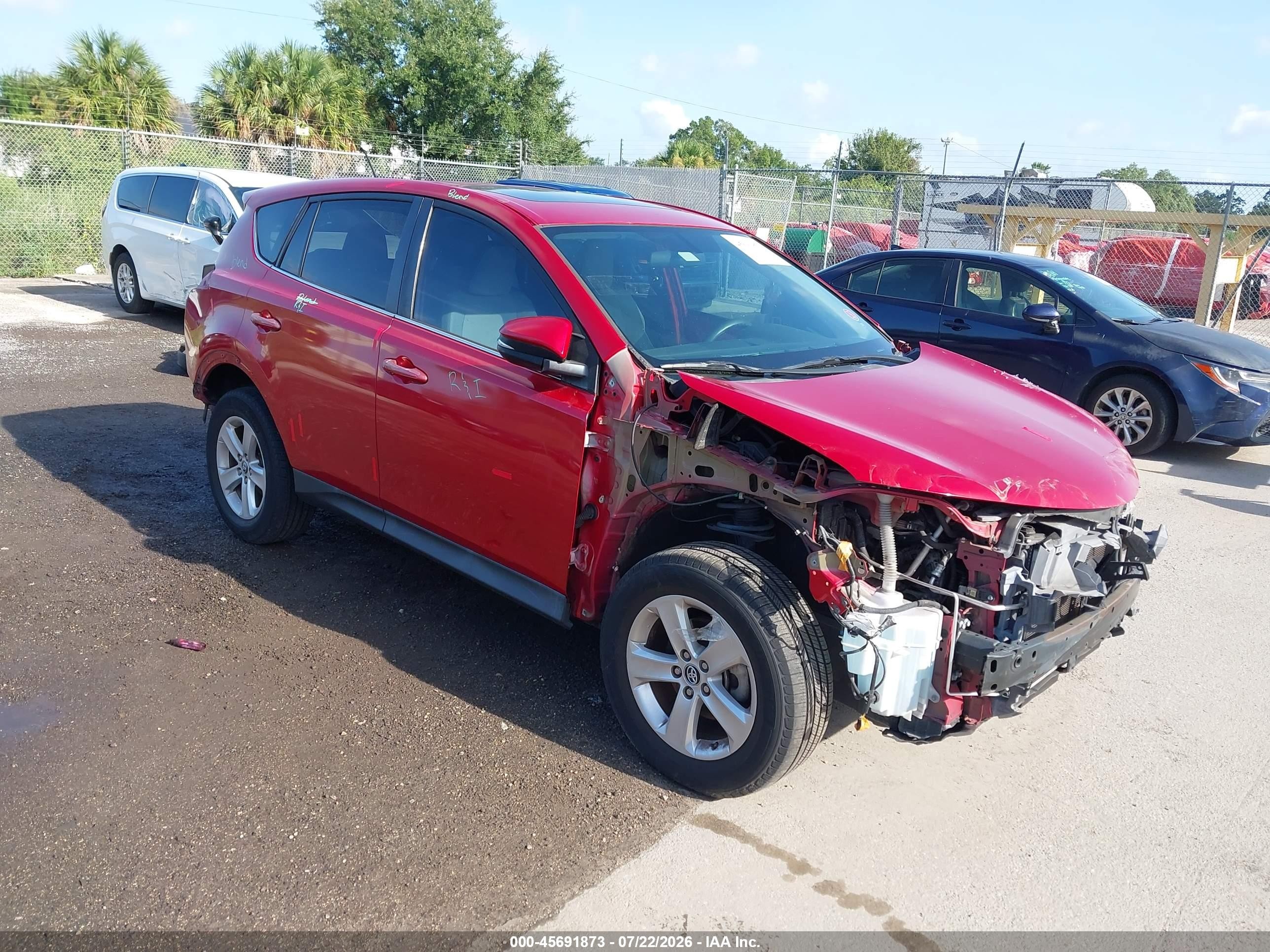 2013 Toyota Rav4 Xle Red vin: 2T3WFREV2DW067279