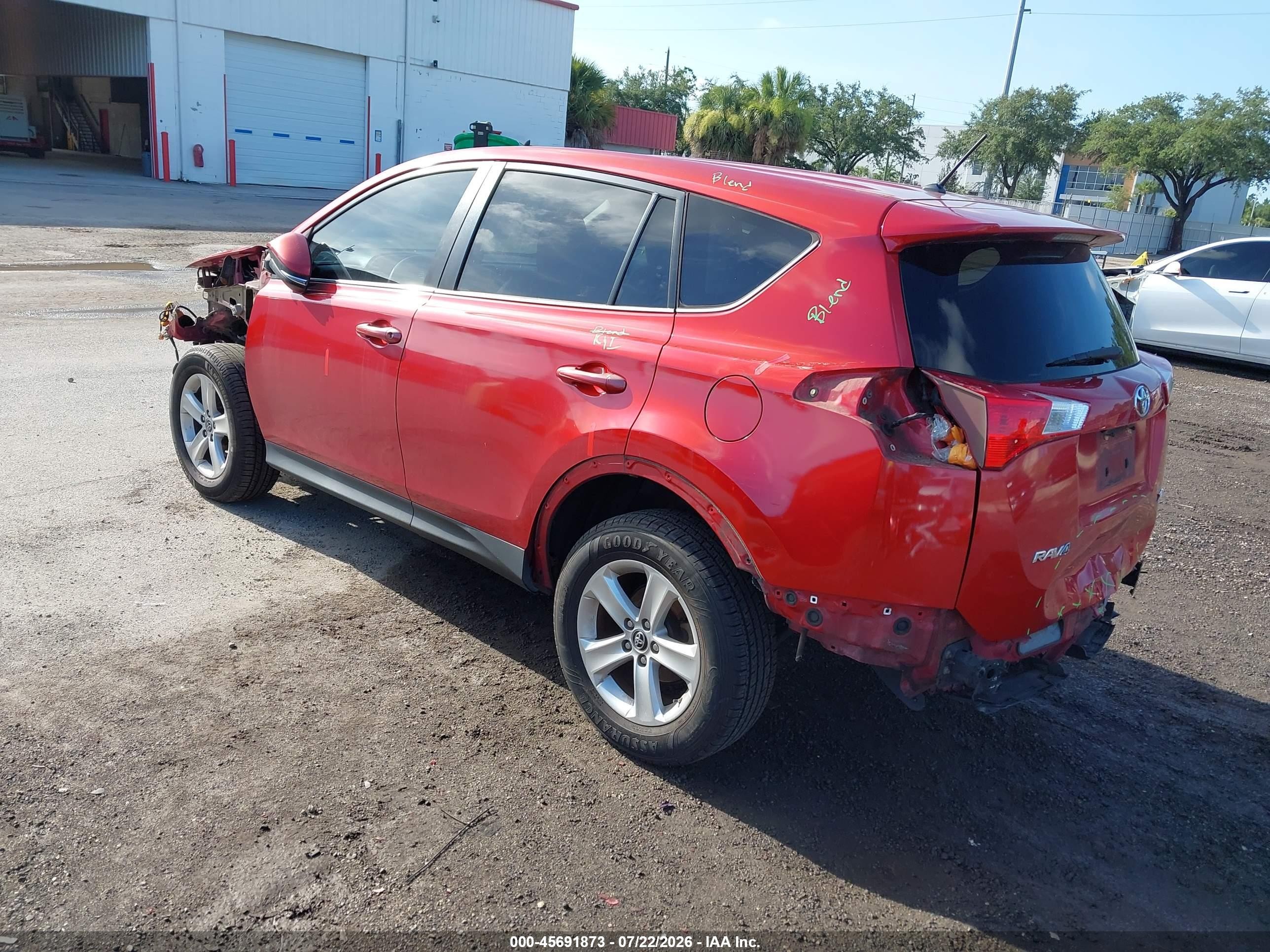2013 Toyota Rav4 Xle Red vin: 2T3WFREV2DW067279