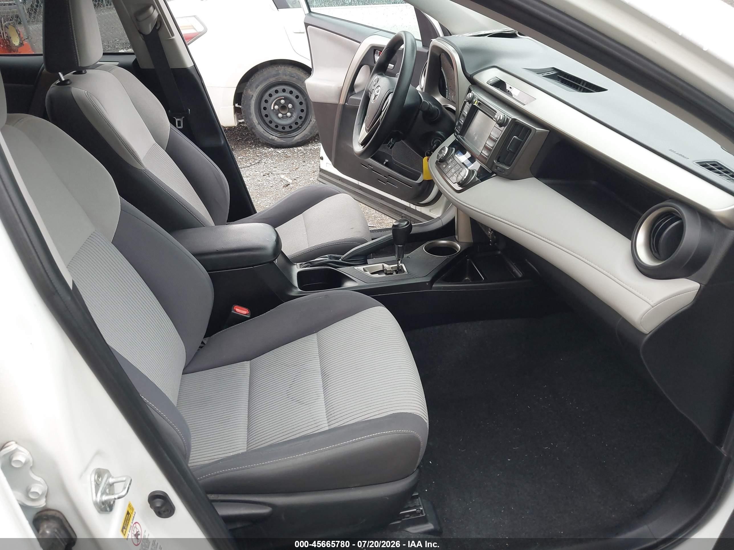 2014 Toyota Rav4 Xle White vin: 2T3WFREV2EW114280
