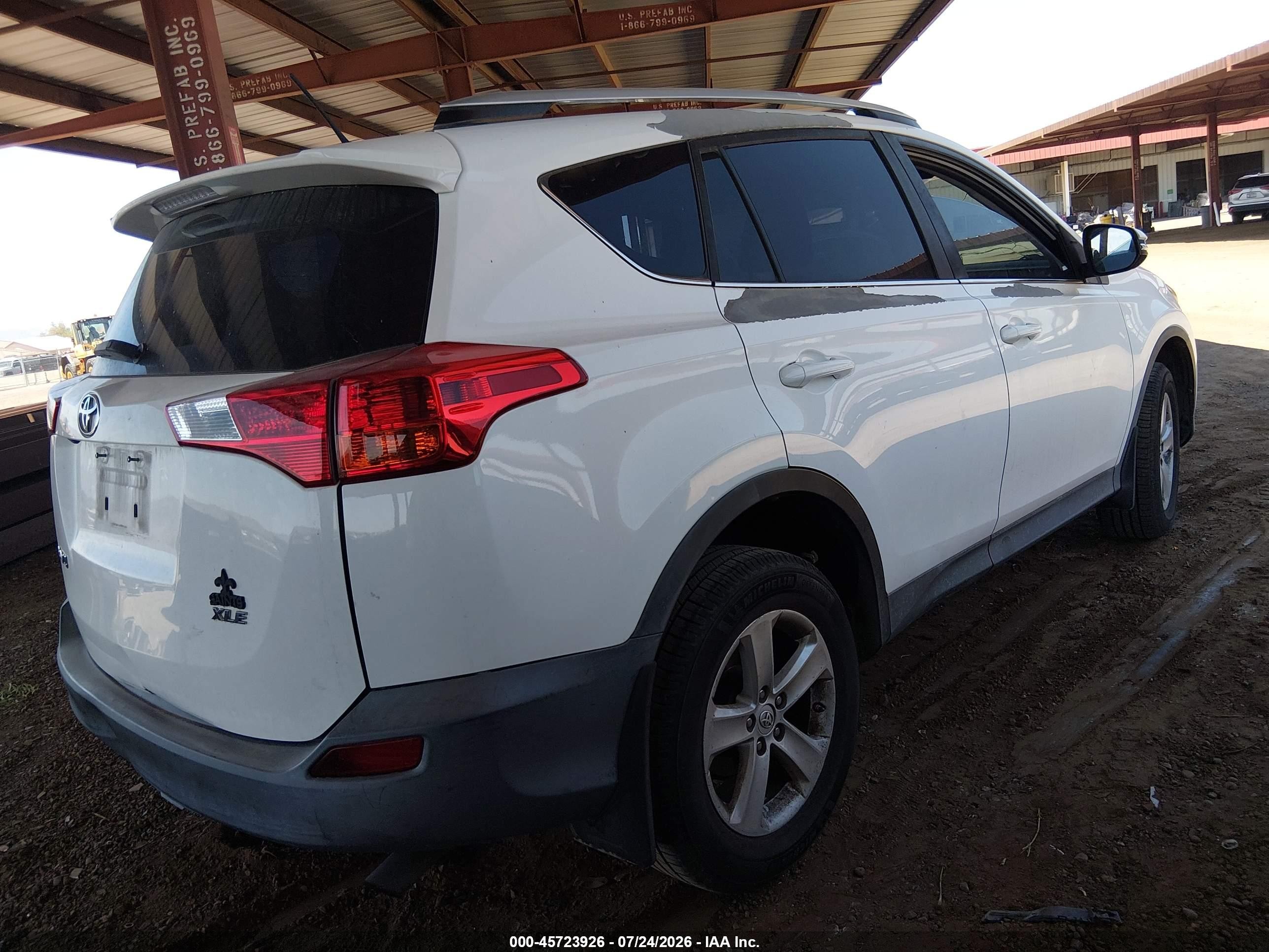 2014 Toyota Rav4 Xle White vin: 2T3WFREV2EW120662