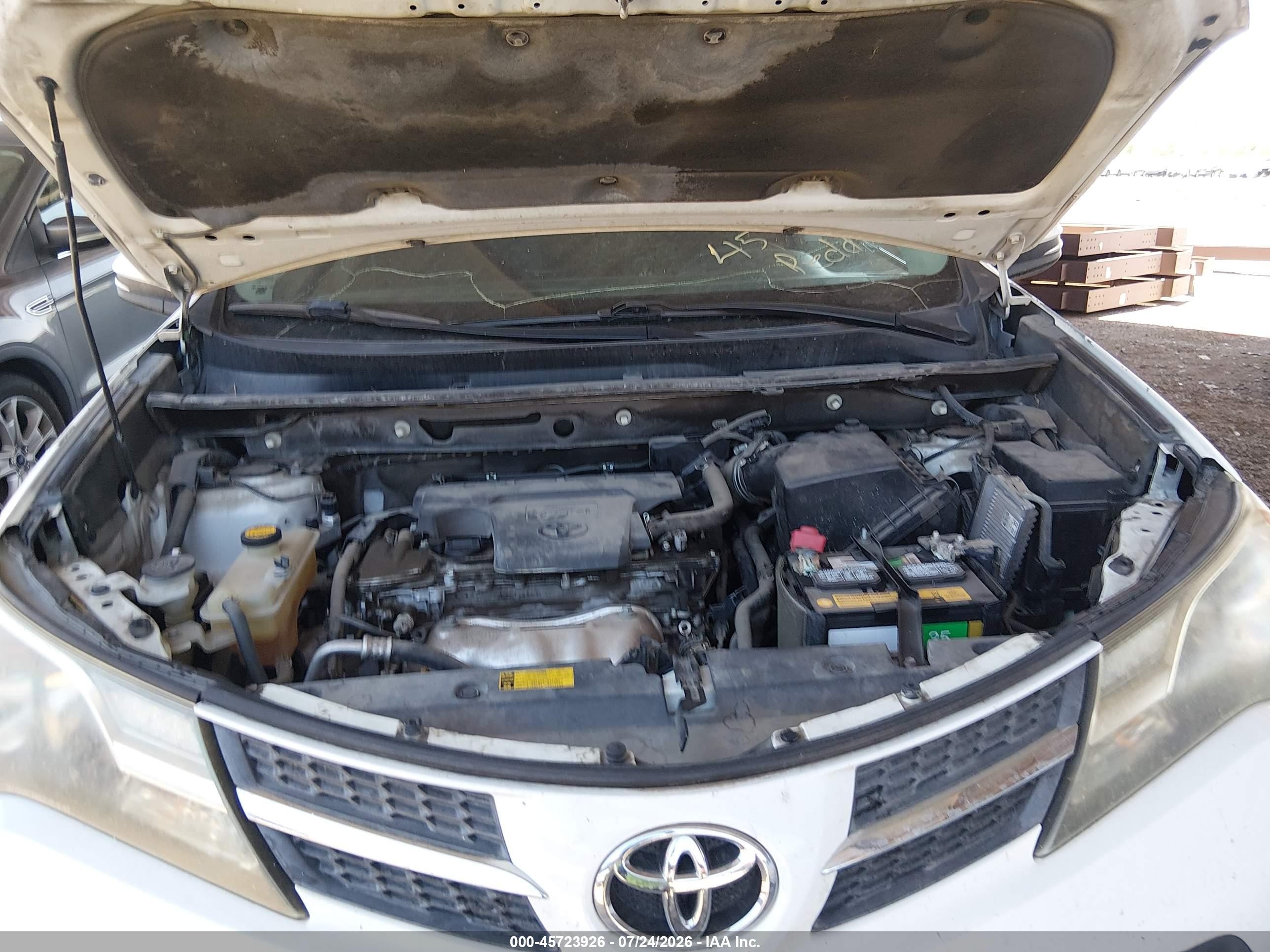 2014 Toyota Rav4 Xle White vin: 2T3WFREV2EW120662