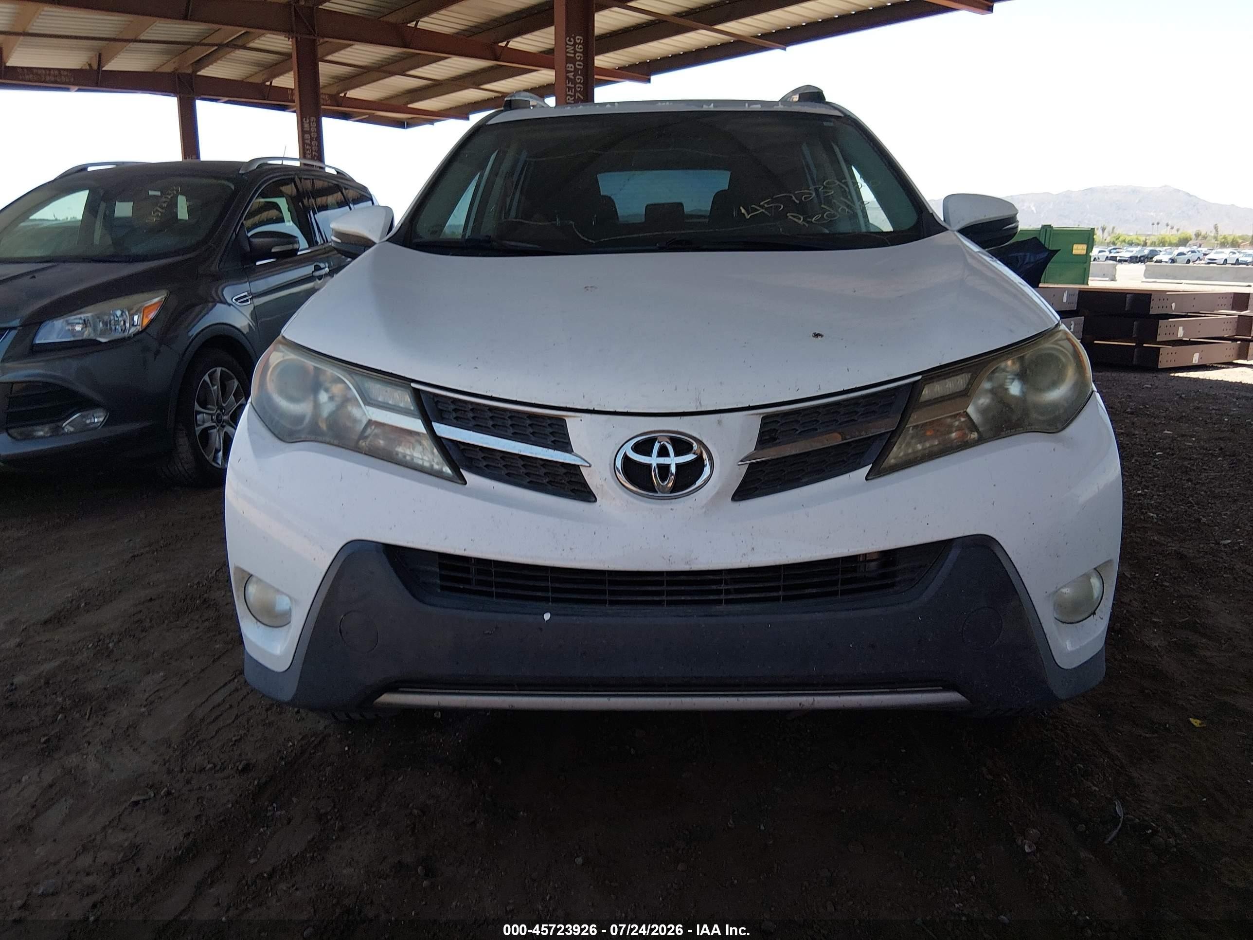 2014 Toyota Rav4 Xle White vin: 2T3WFREV2EW120662