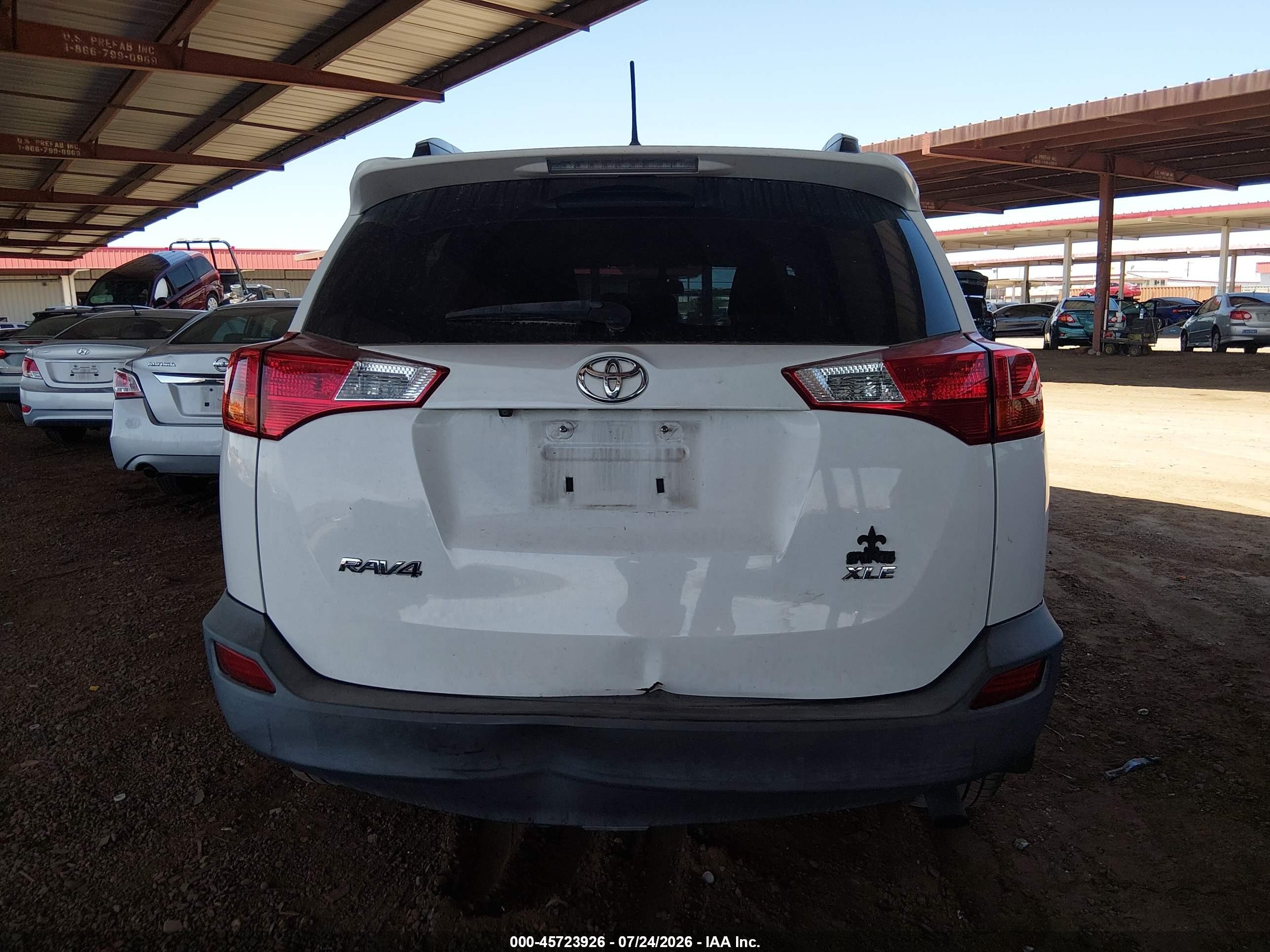 2014 Toyota Rav4 Xle White vin: 2T3WFREV2EW120662