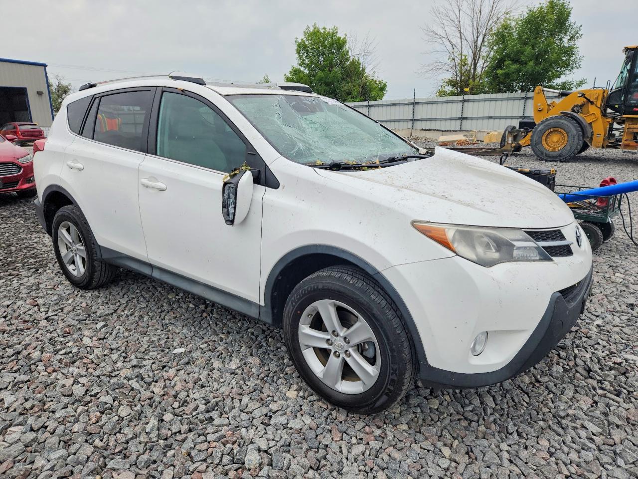 2014 Toyota Rav4 Xle White vin: 2T3WFREV2EW124226