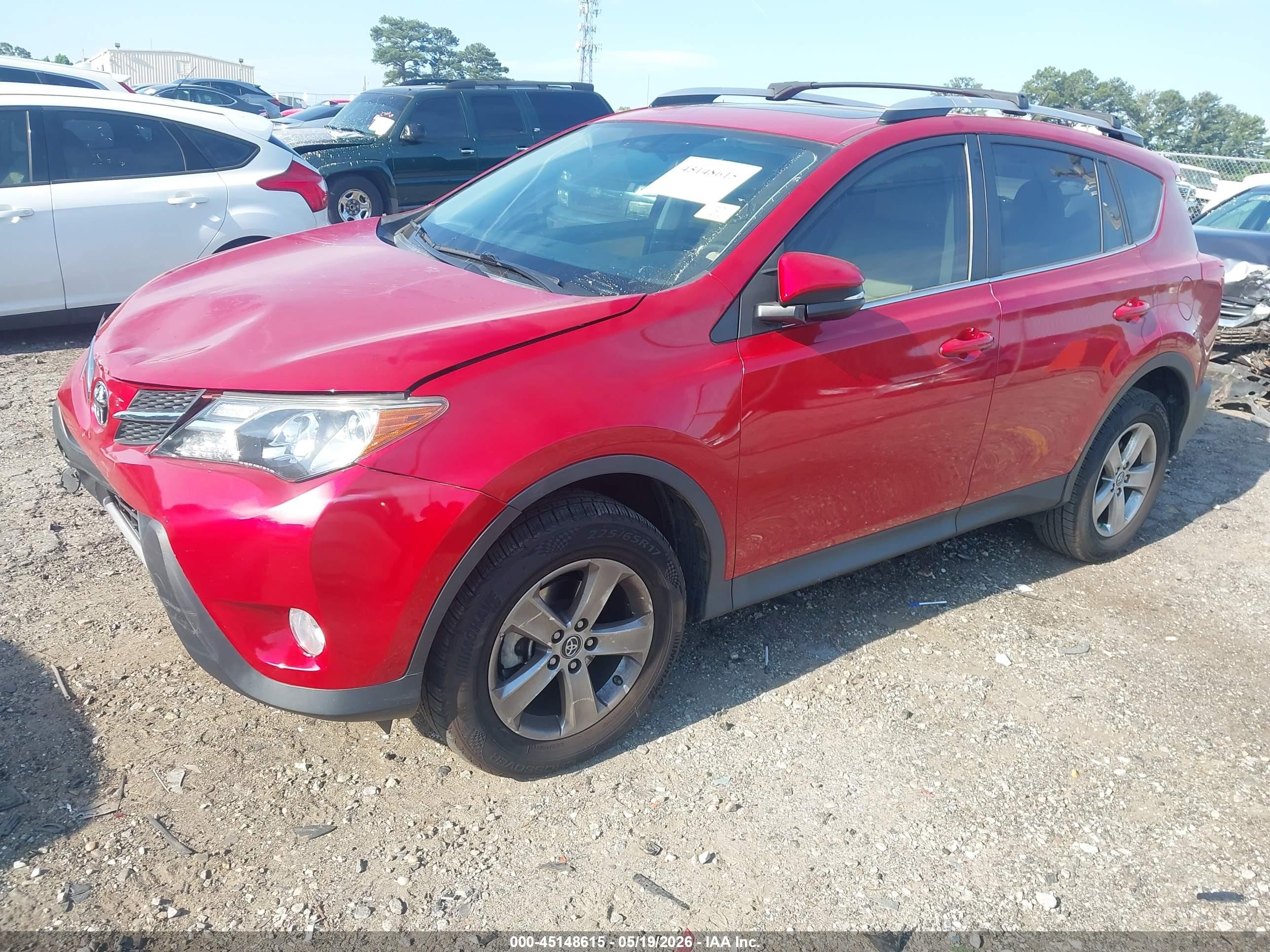 2015 Toyota Rav4 Xle Red vin: 2T3WFREV2FW132327