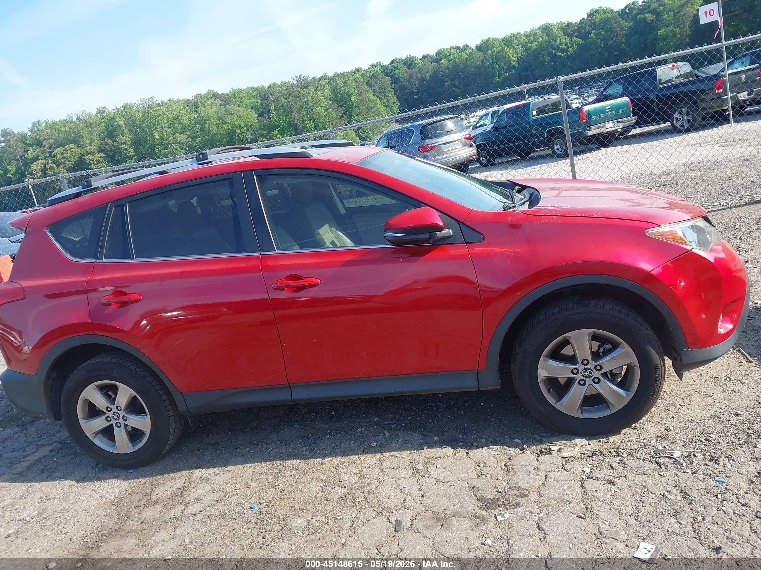 2015 Toyota Rav4 Xle Red vin: 2T3WFREV2FW132327