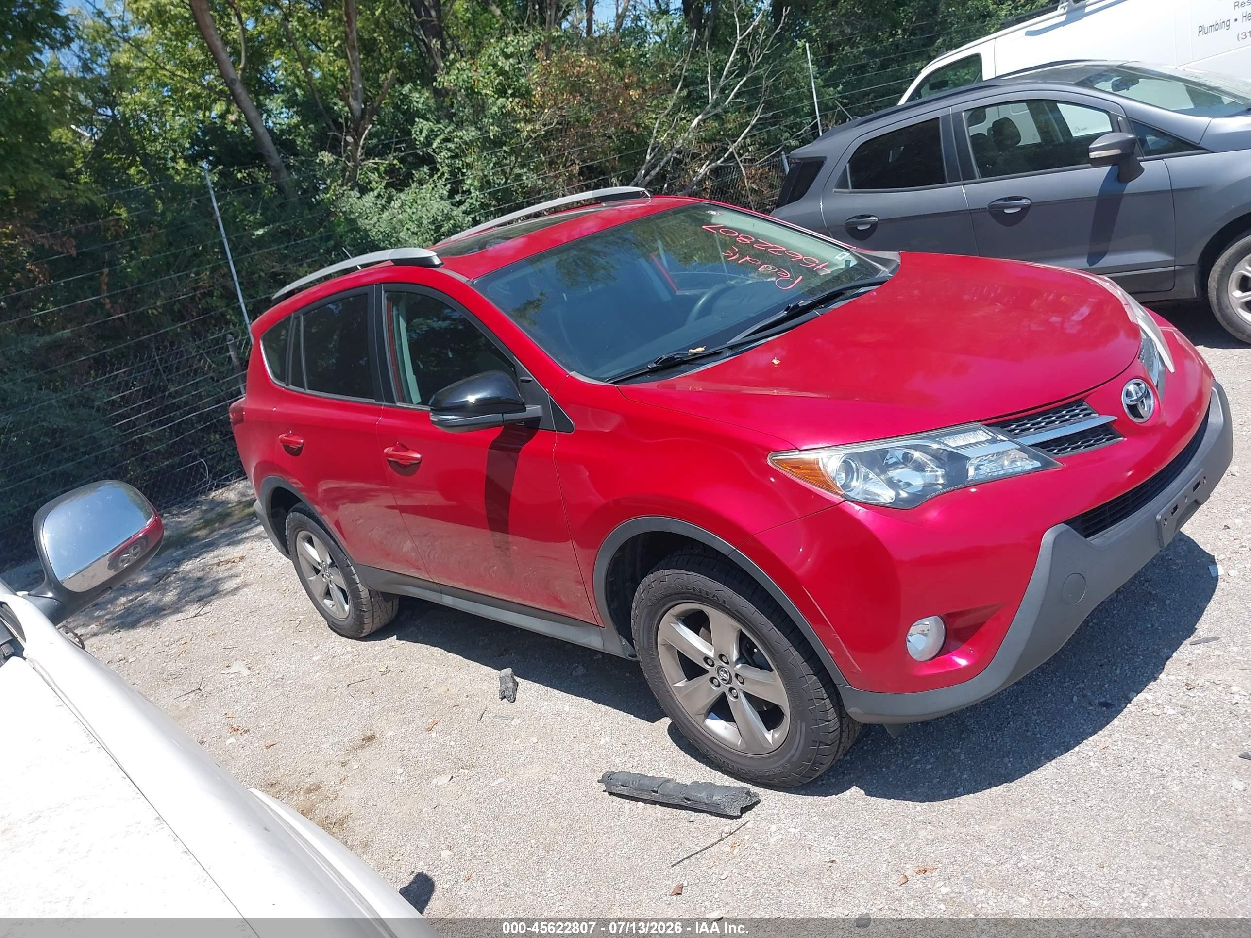 2015 Toyota Rav4 Xle Red vin: 2T3WFREV2FW135793