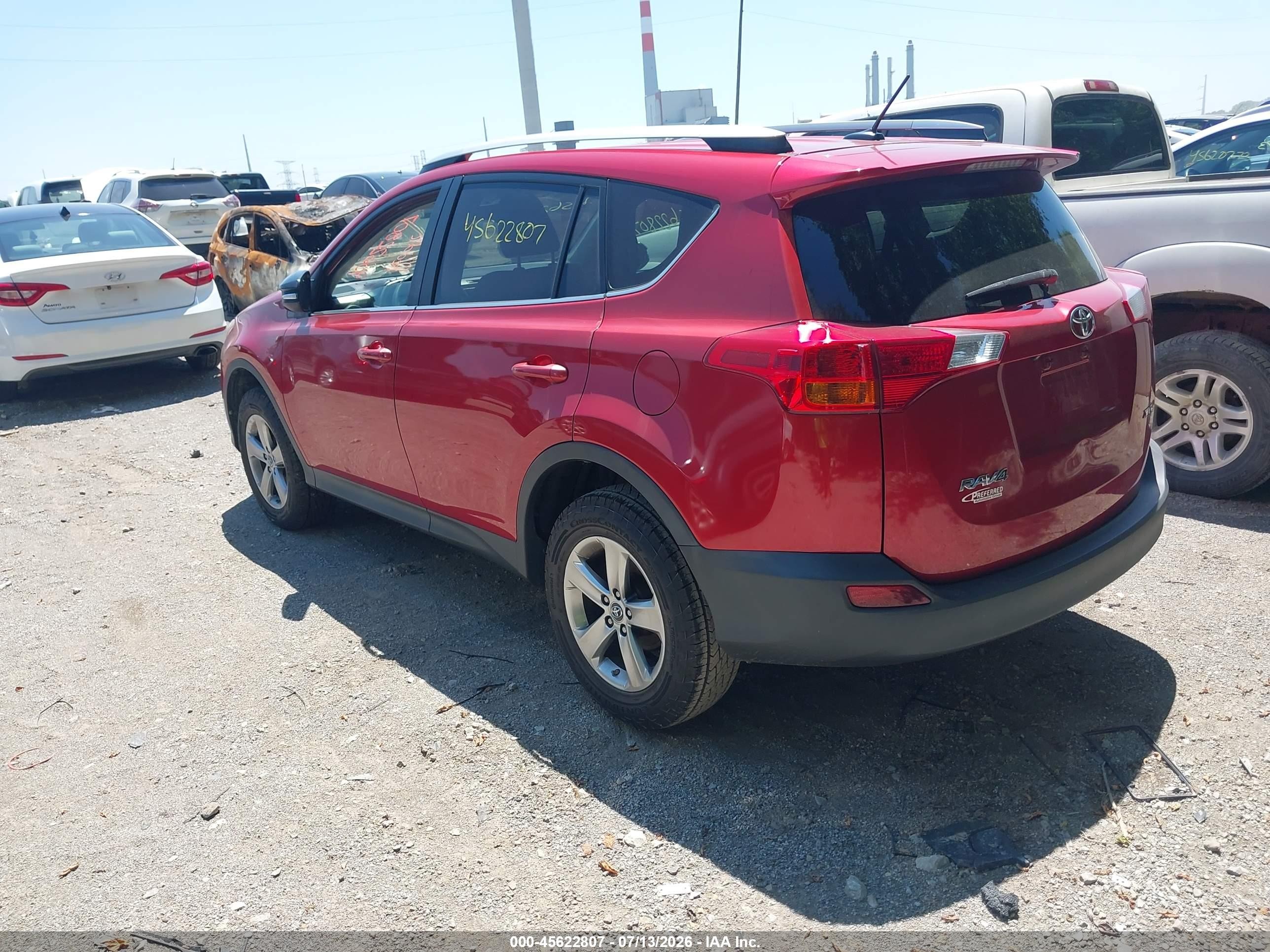 2015 Toyota Rav4 Xle Red vin: 2T3WFREV2FW135793