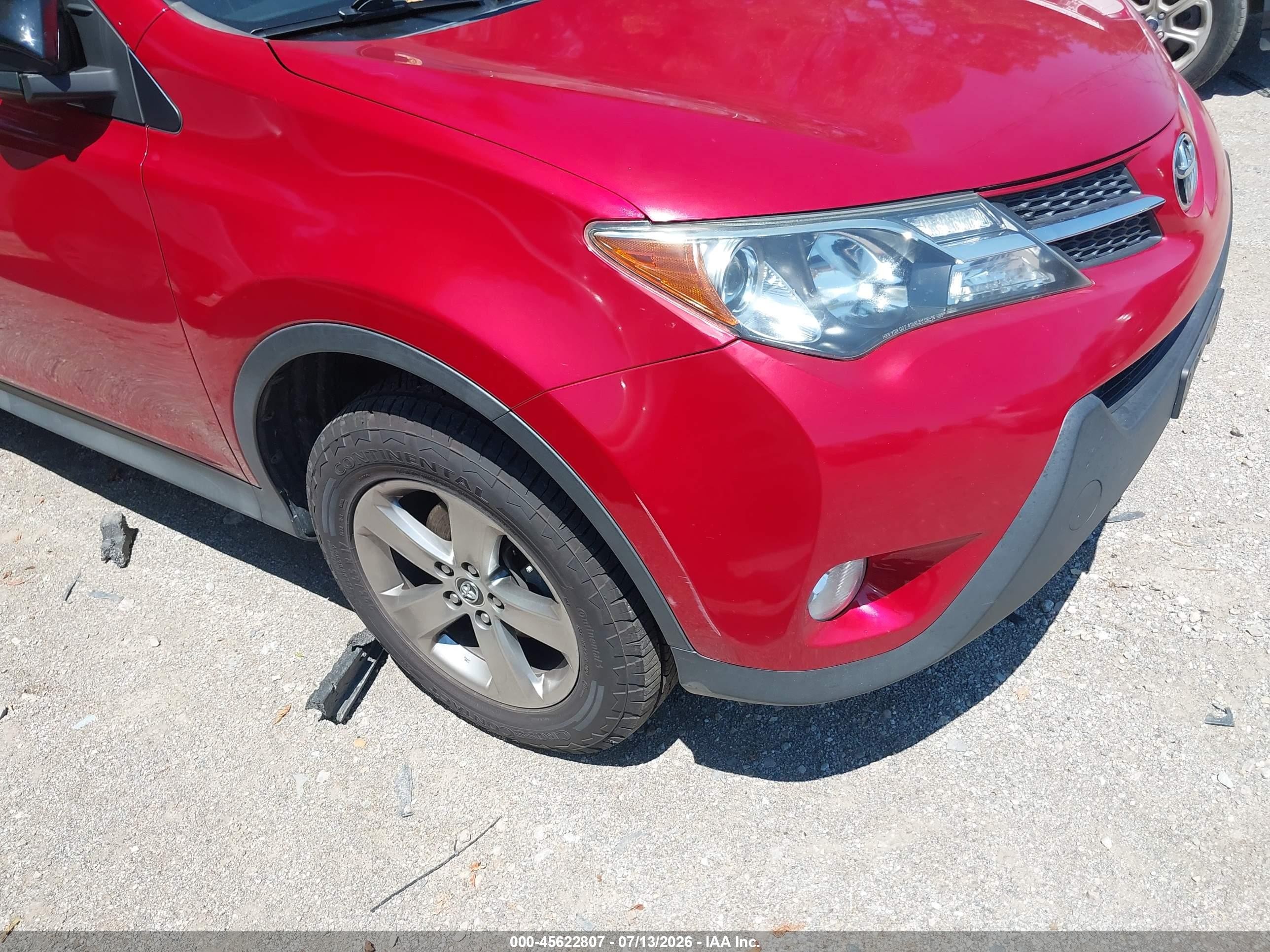 2015 Toyota Rav4 Xle Red vin: 2T3WFREV2FW135793