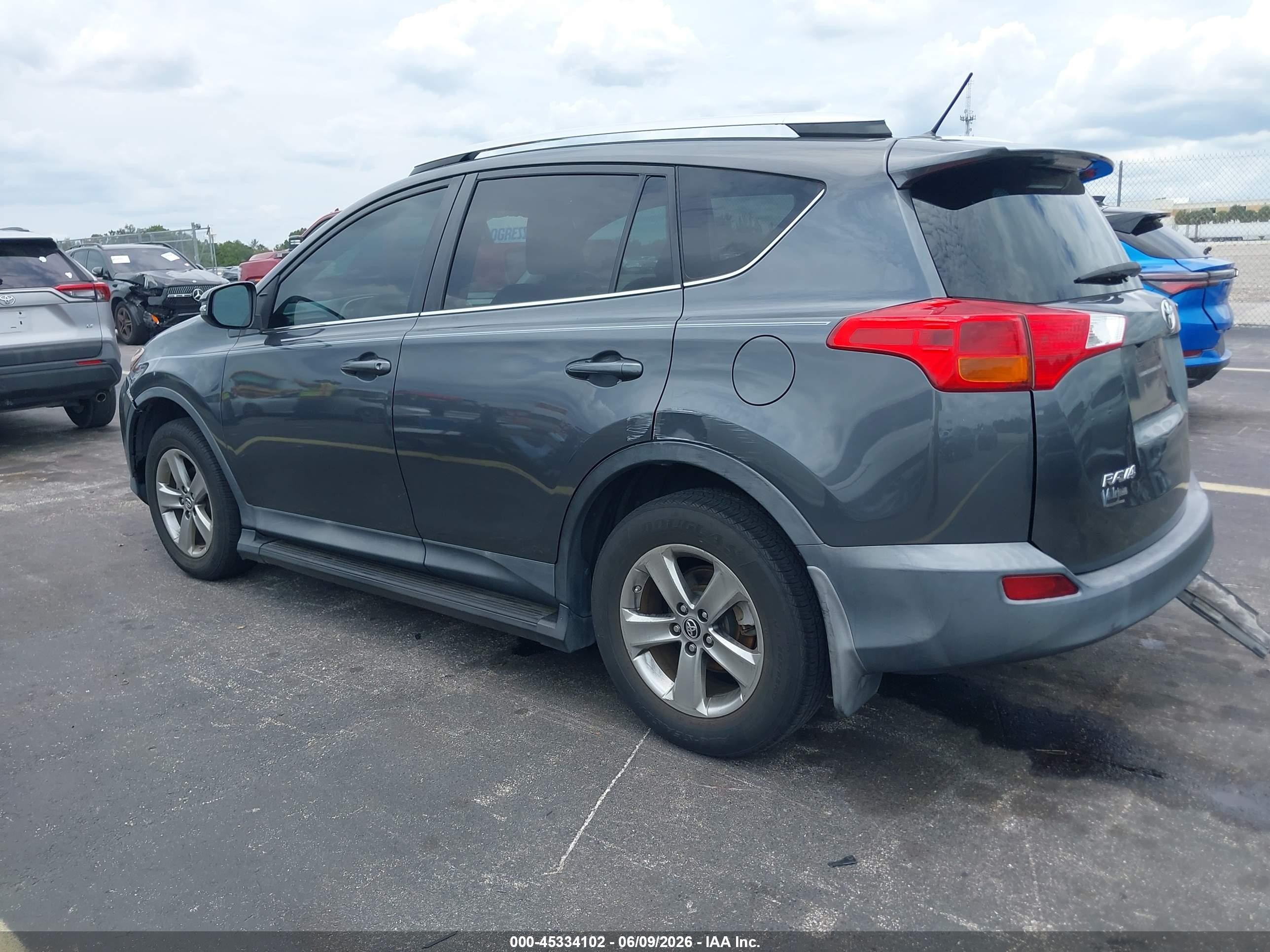 2015 Toyota Rav4 Xle Gray vin: 2T3WFREV2FW198408