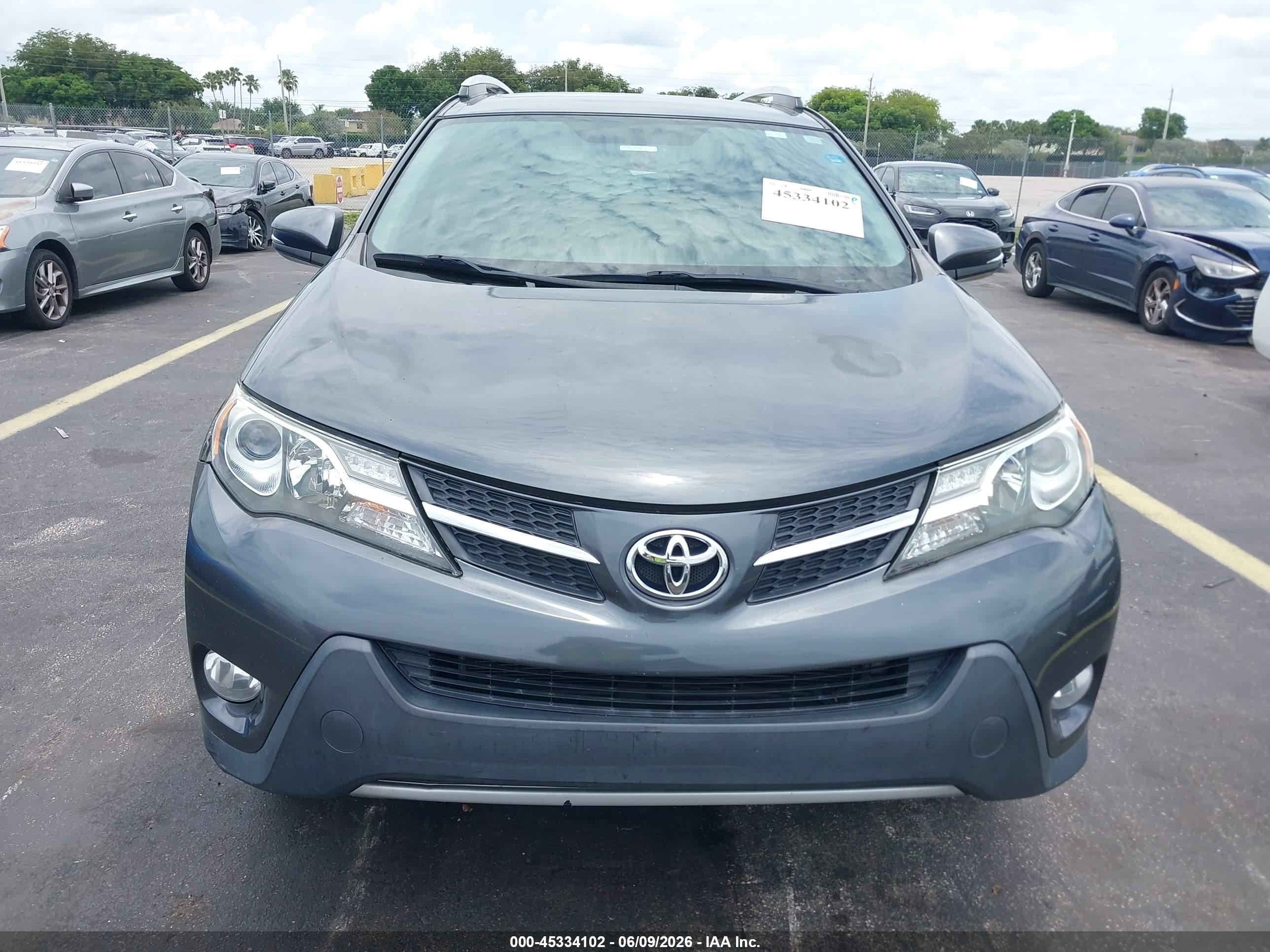 2015 Toyota Rav4 Xle Gray vin: 2T3WFREV2FW198408
