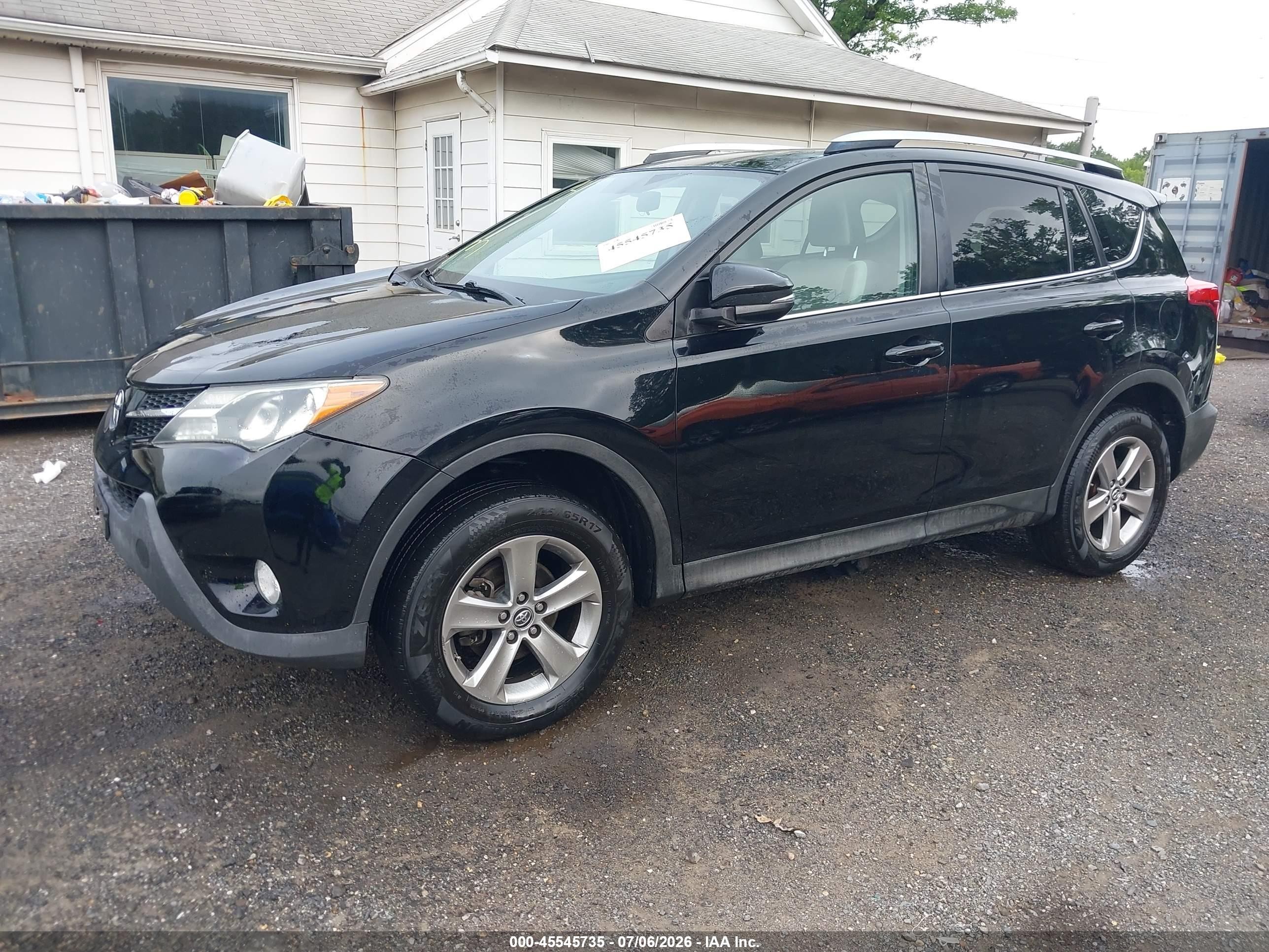 2015 Toyota Rav4 Xle Черный vin: 2T3WFREV2FW205180
