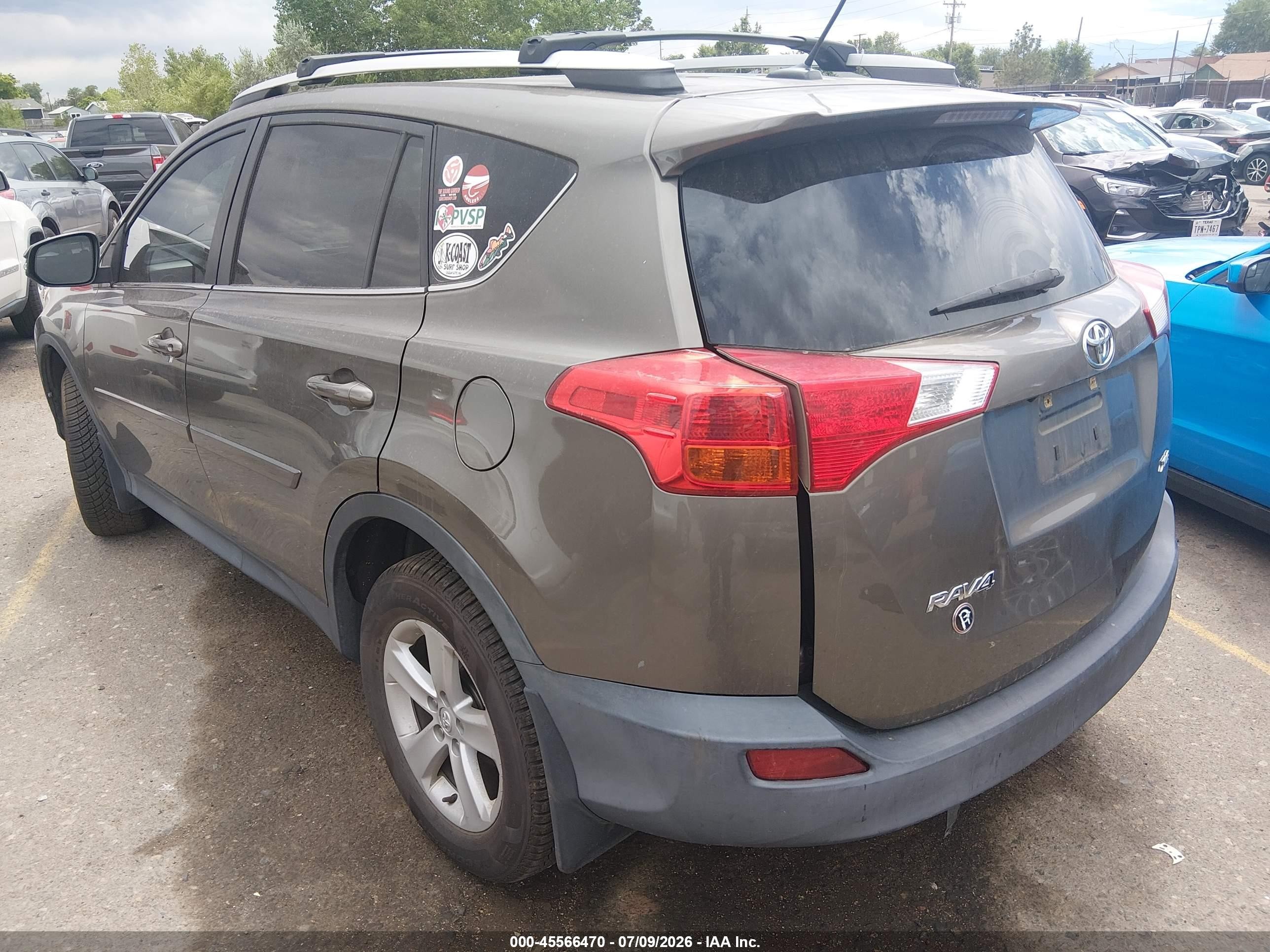 2013 Toyota Rav4 Xle Коричневый vin: 2T3WFREV3DW006376
