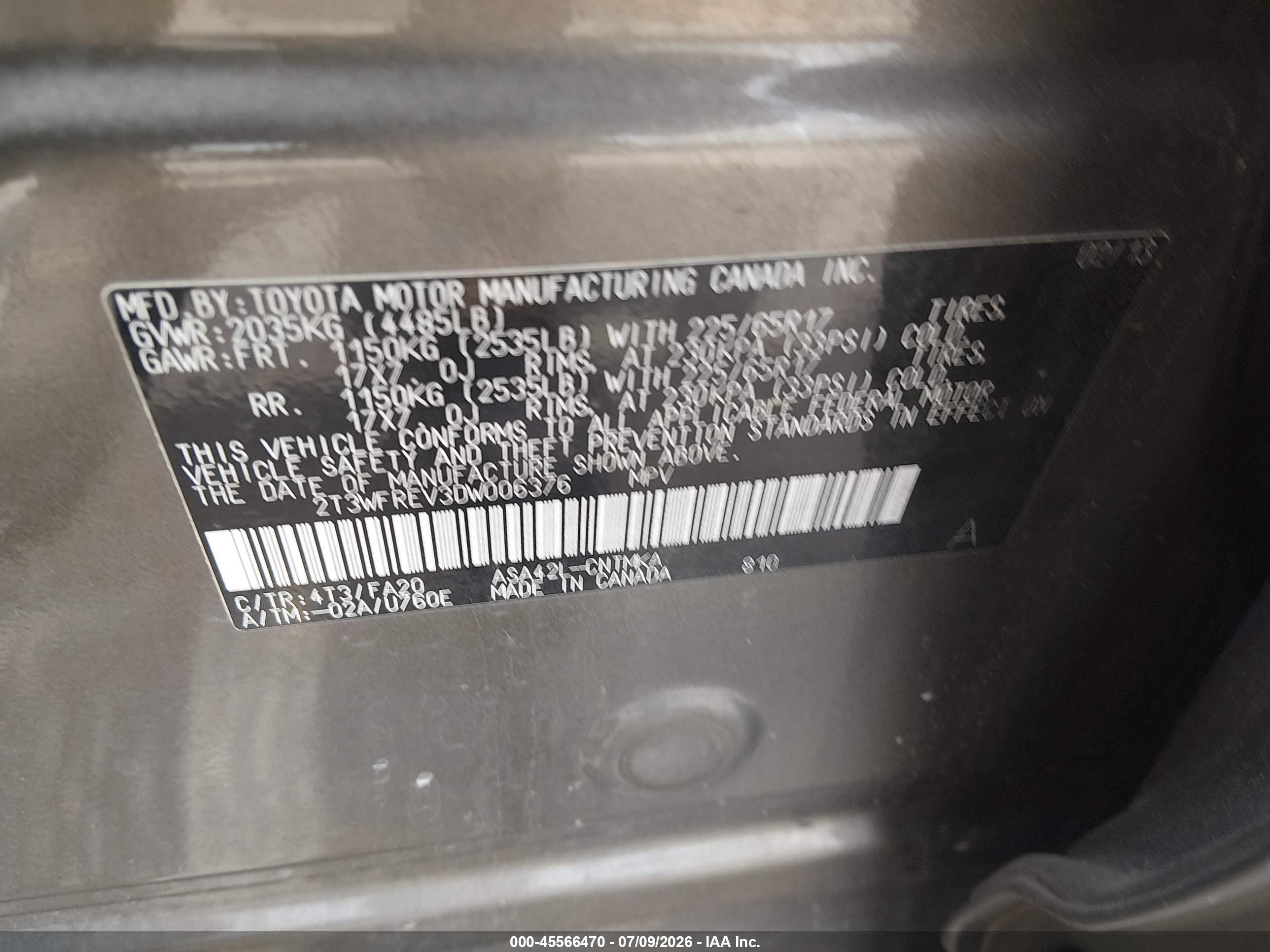 2013 Toyota Rav4 Xle Коричневый vin: 2T3WFREV3DW006376
