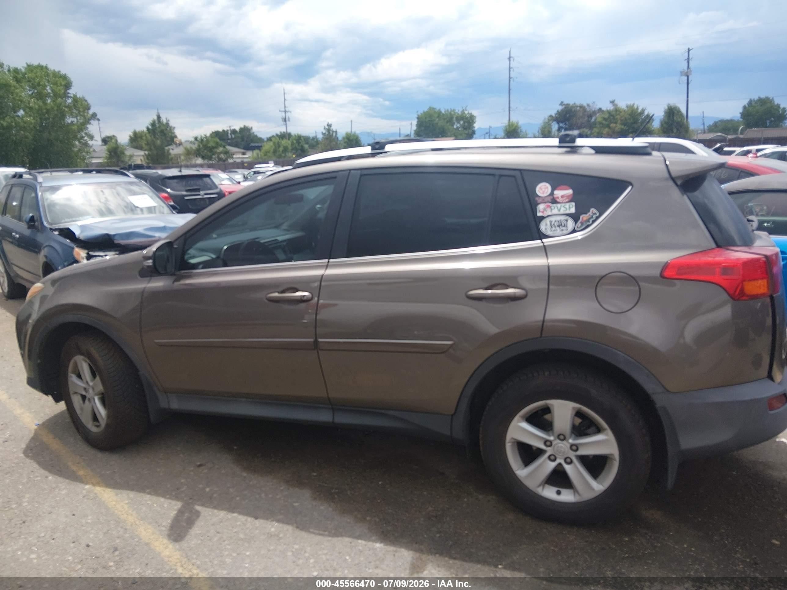 2013 Toyota Rav4 Xle Коричневый vin: 2T3WFREV3DW006376