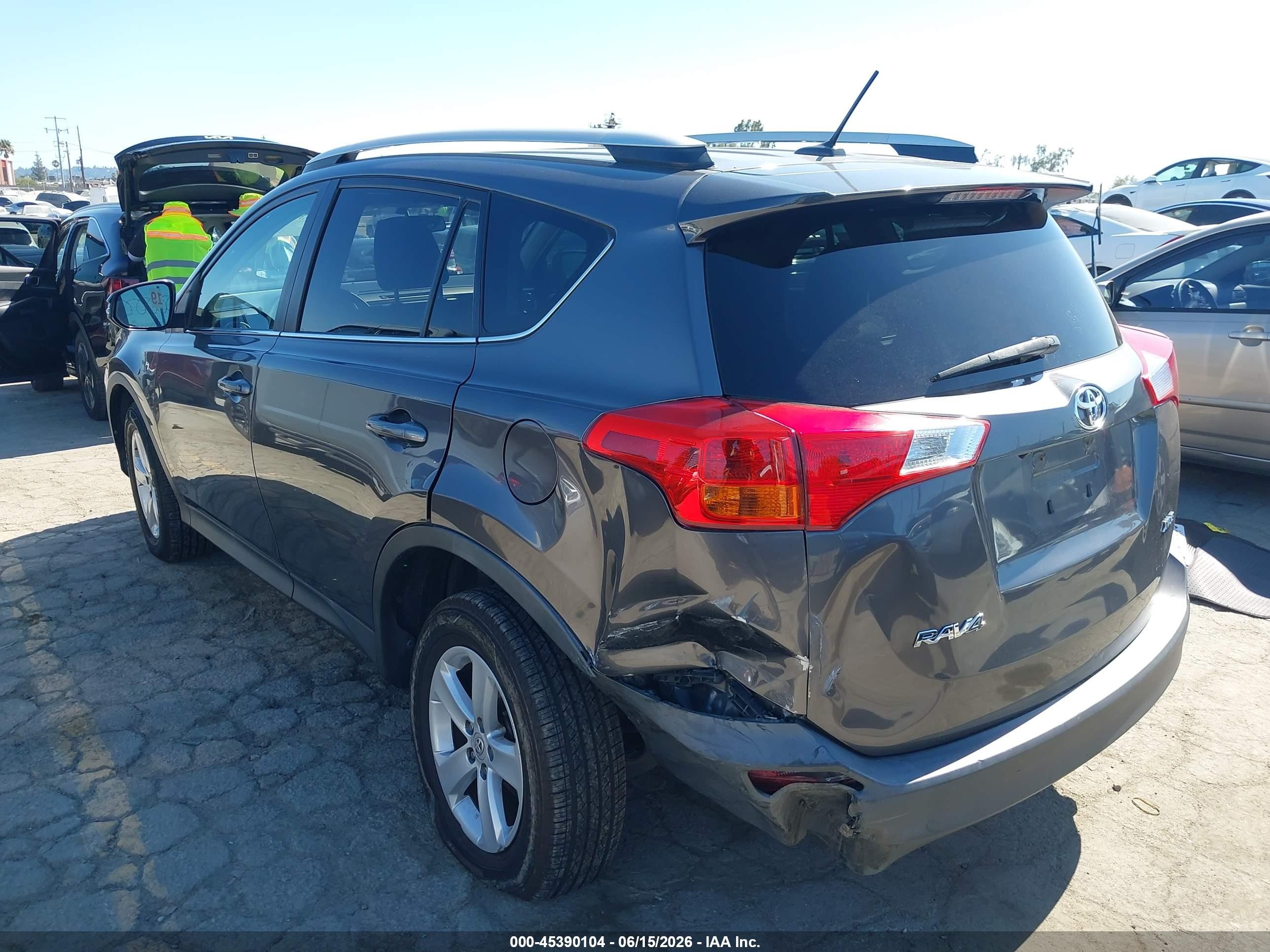 2014 Toyota Rav4 Xle Gray vin: 2T3WFREV3EW088207