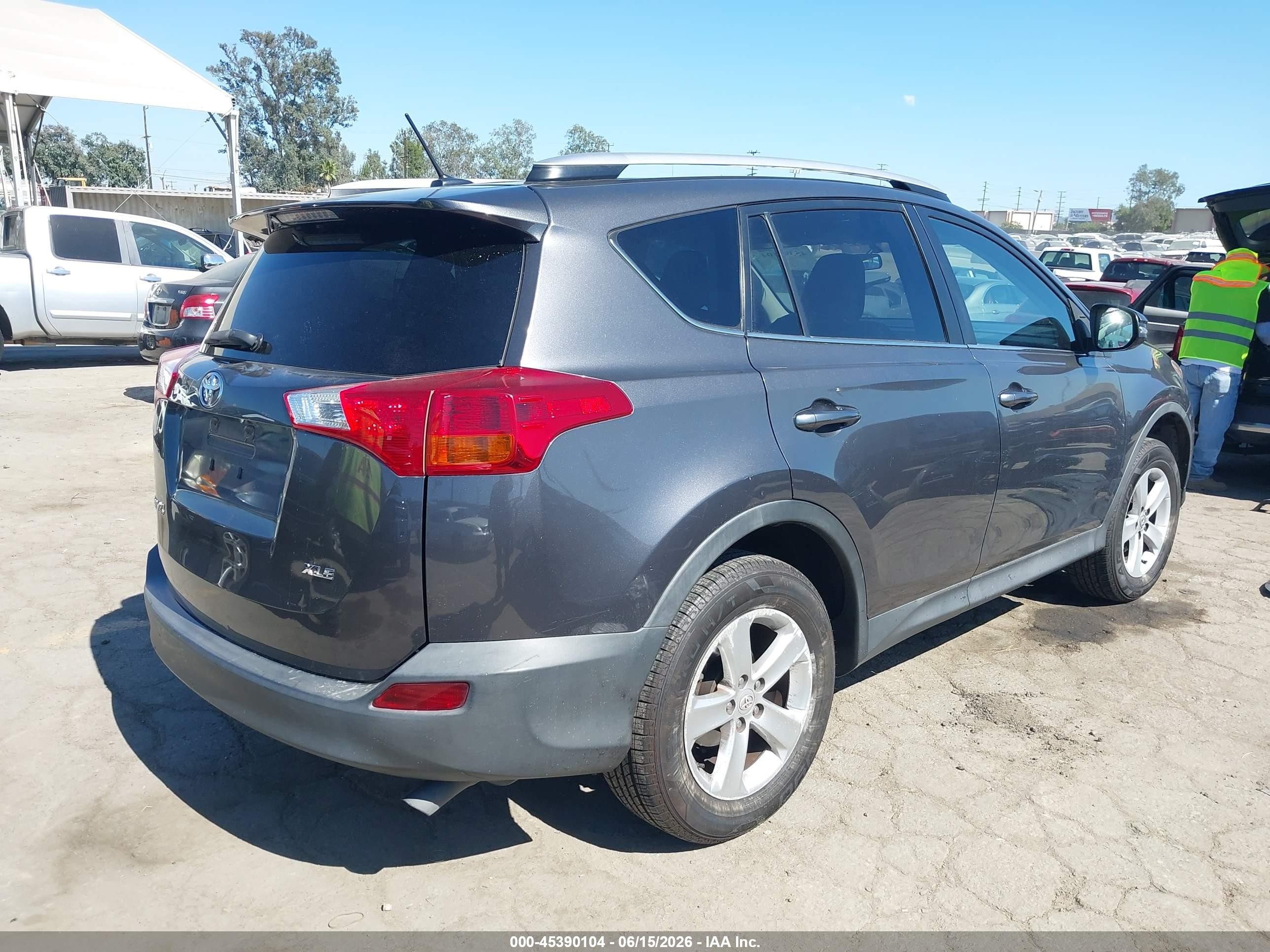 2014 Toyota Rav4 Xle Gray vin: 2T3WFREV3EW088207