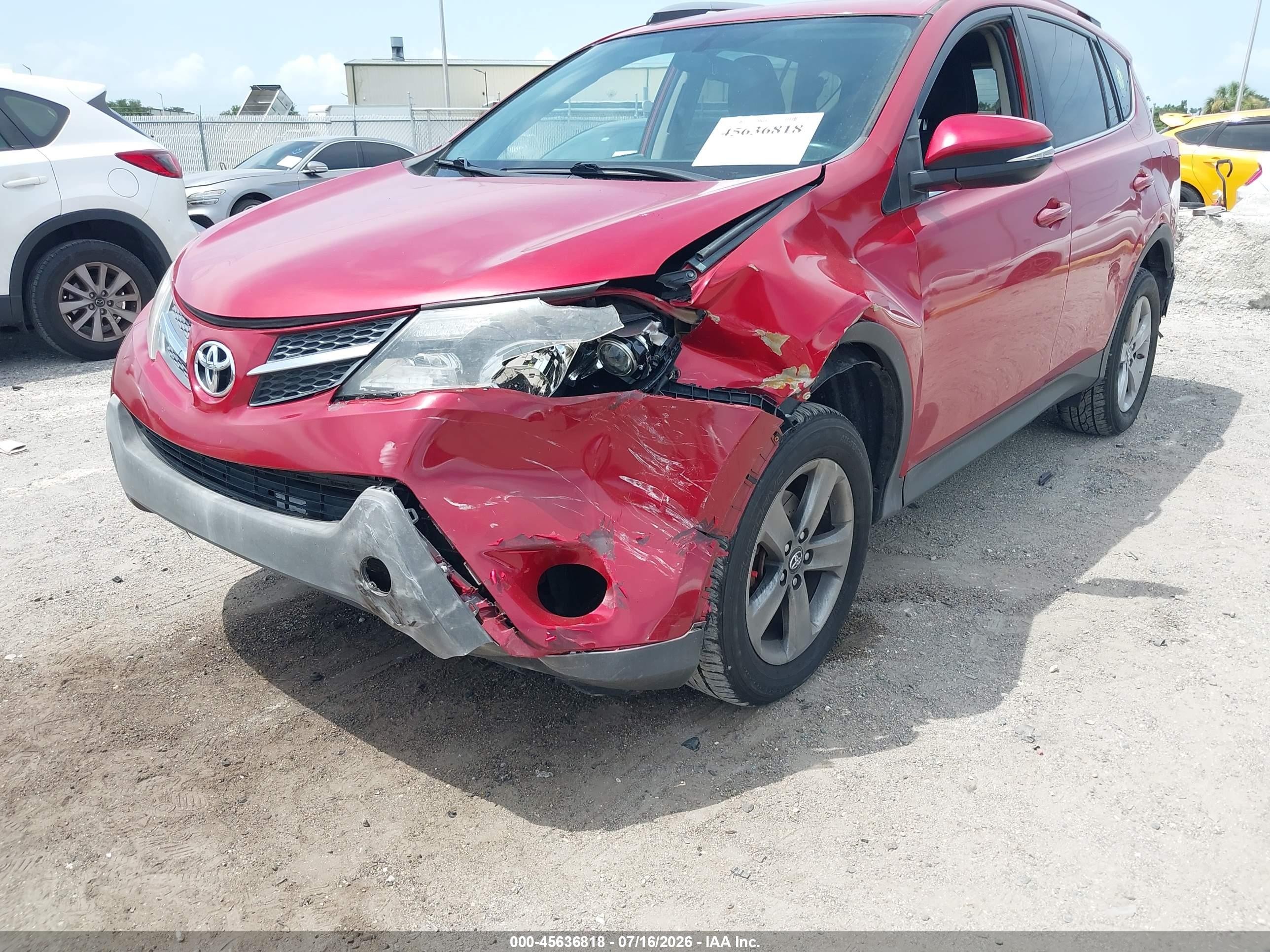 2015 Toyota Rav4 Xle Red vin: 2T3WFREV3FW182007