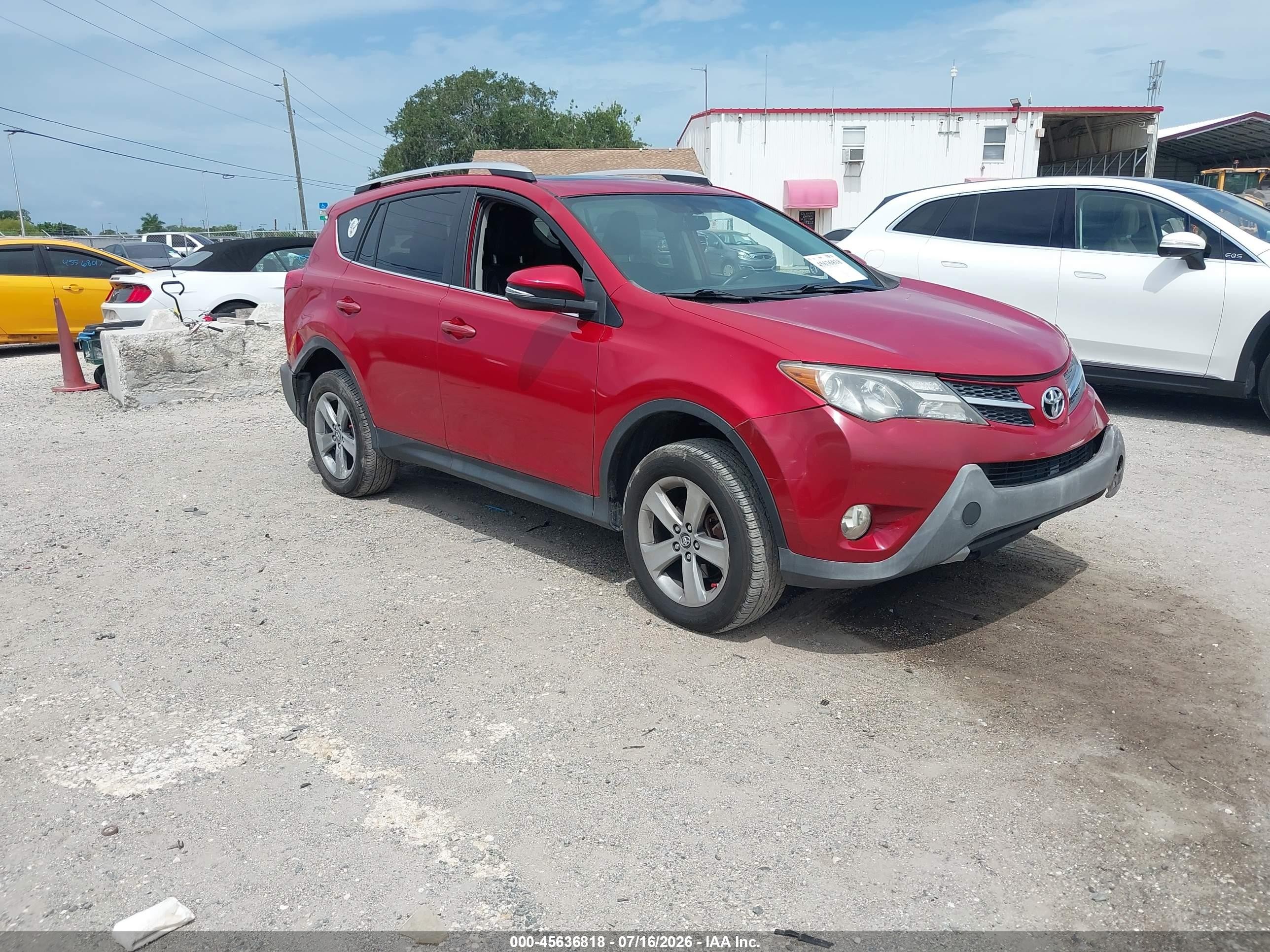 2015 Toyota Rav4 Xle Red vin: 2T3WFREV3FW182007